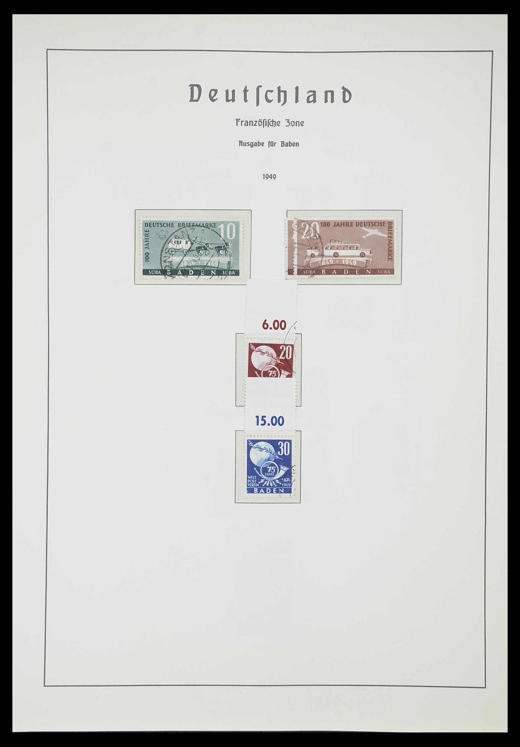 33357 063 - Postzegelverzameling 33357 Geallieerde Zone 1945-1949.