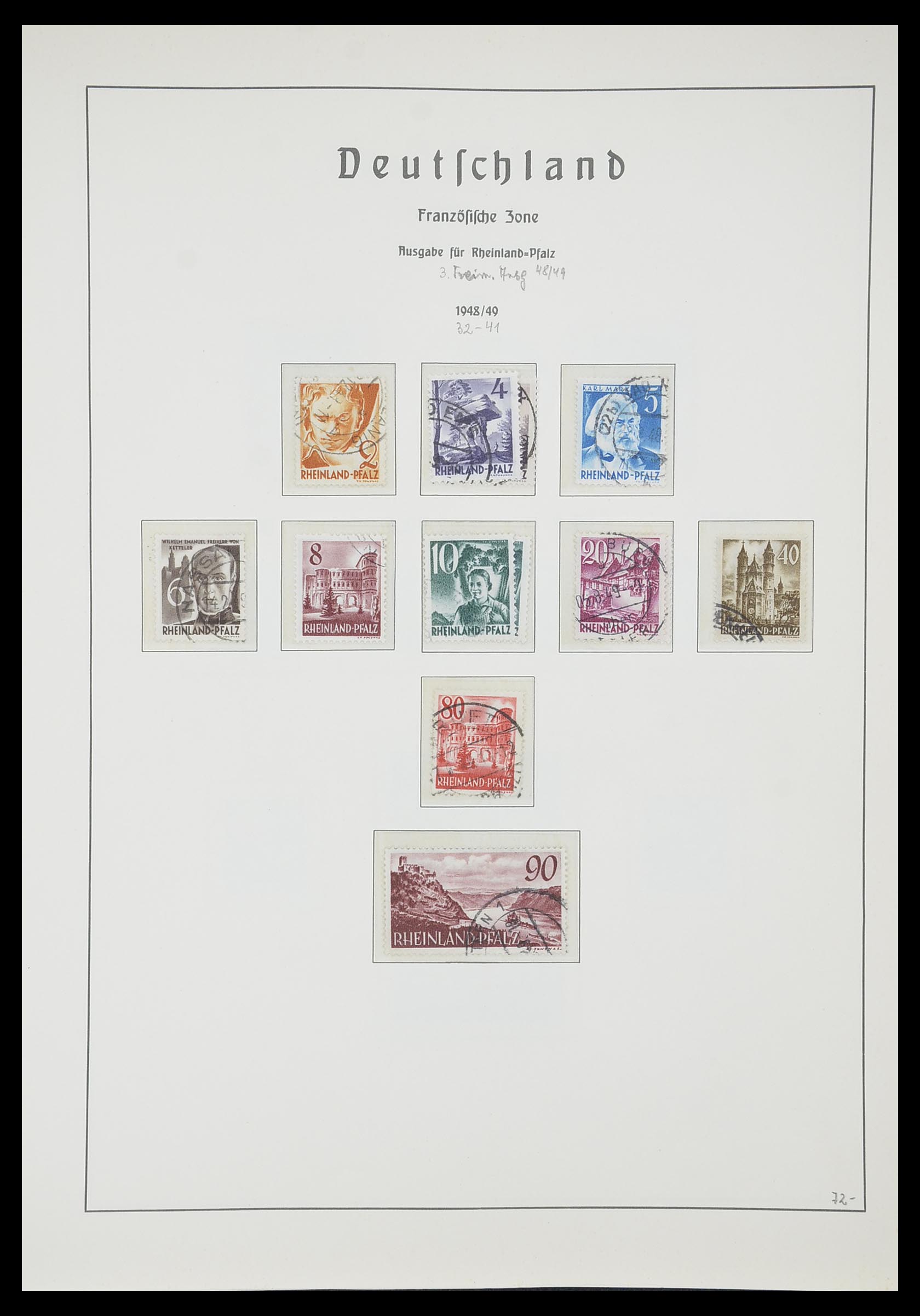 33357 066 - Stamp collection 33357 Allied Zone 1945-1949.