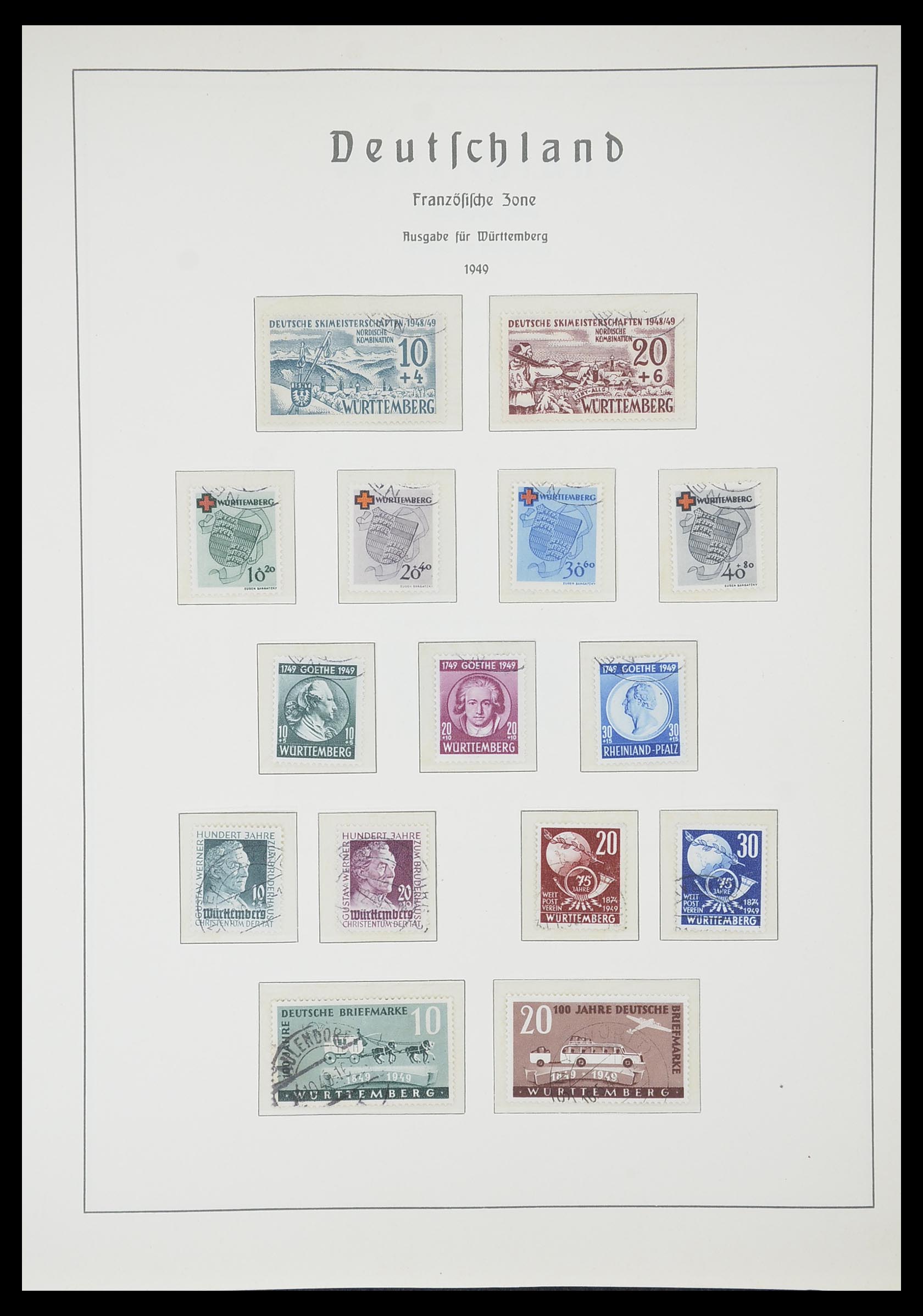 33357 071 - Stamp collection 33357 Allied Zone 1945-1949.