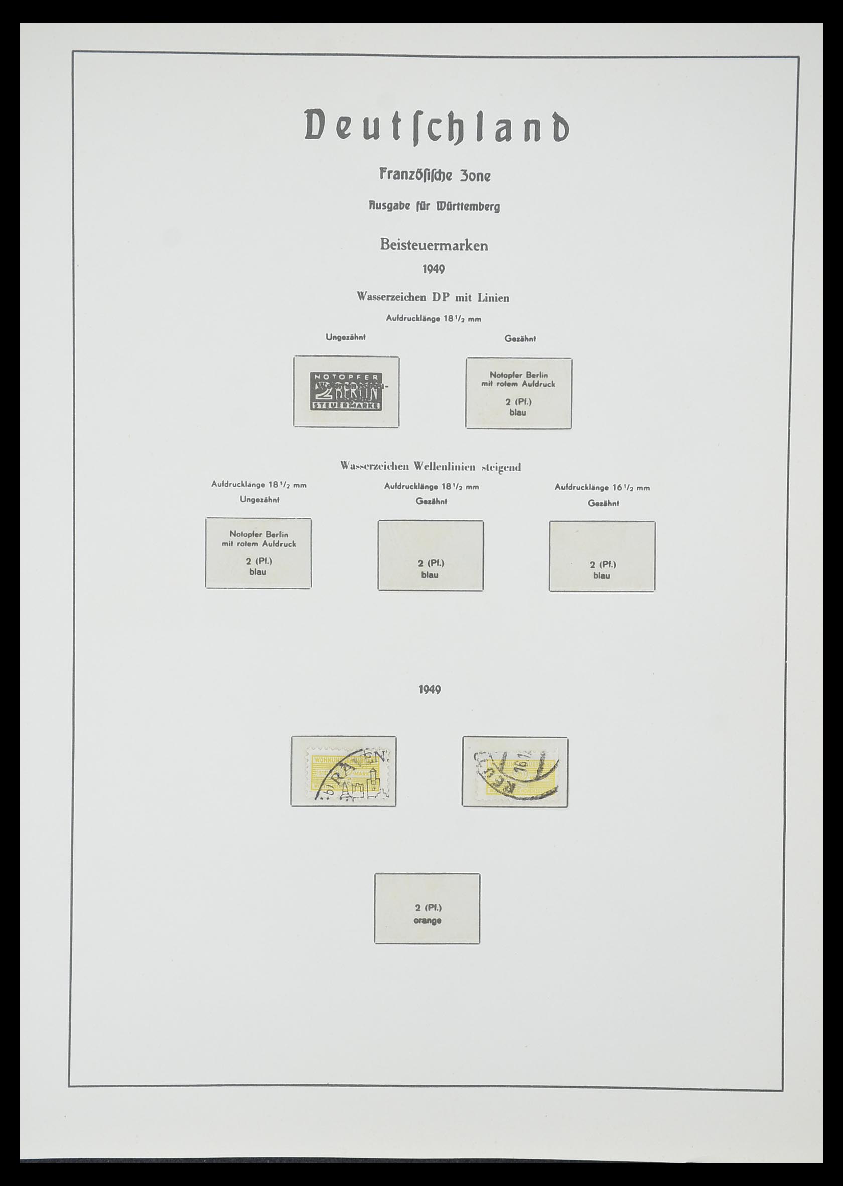 33357 072 - Stamp collection 33357 Allied Zone 1945-1949.