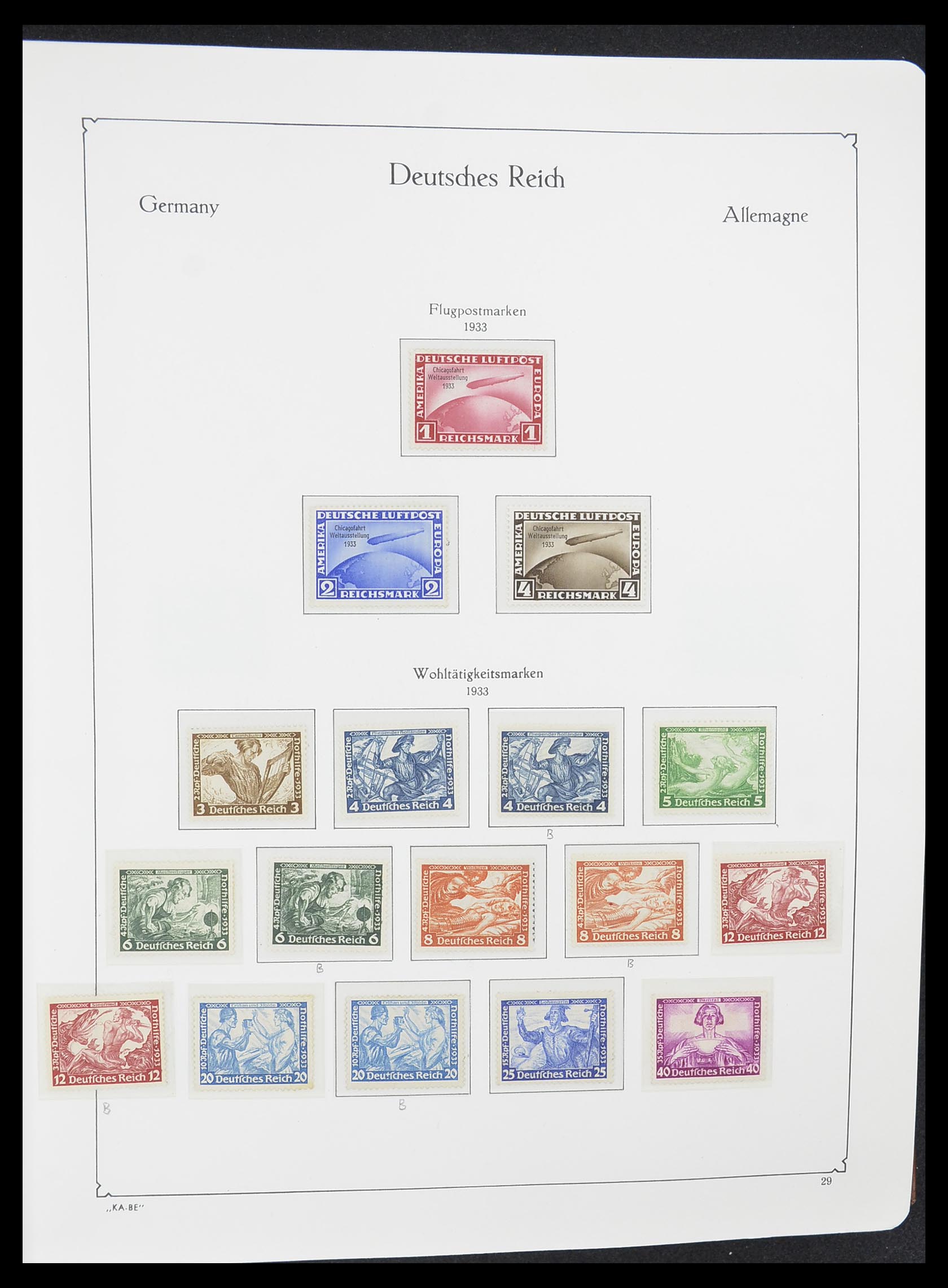 33358 005 - Postzegelverzameling 33358 Duitse Rijk 1933-1945.