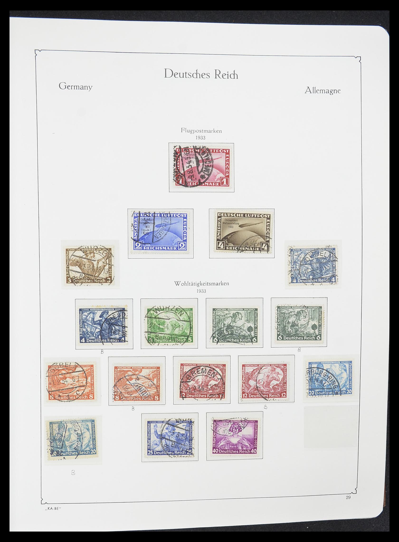 33358 006 - Postzegelverzameling 33358 Duitse Rijk 1933-1945.