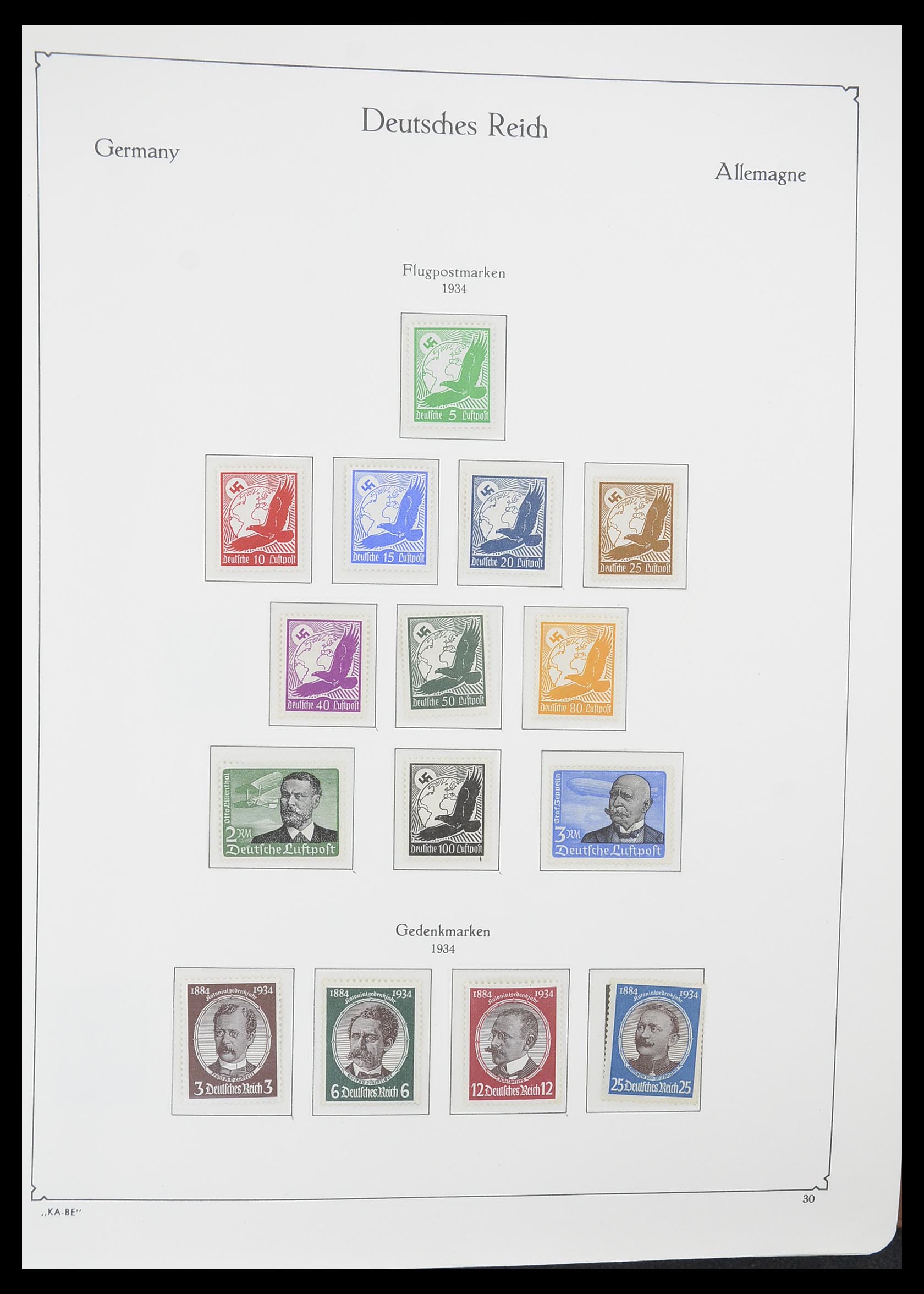 33358 008 - Stamp collection 33358 German Reich 1933-1945.