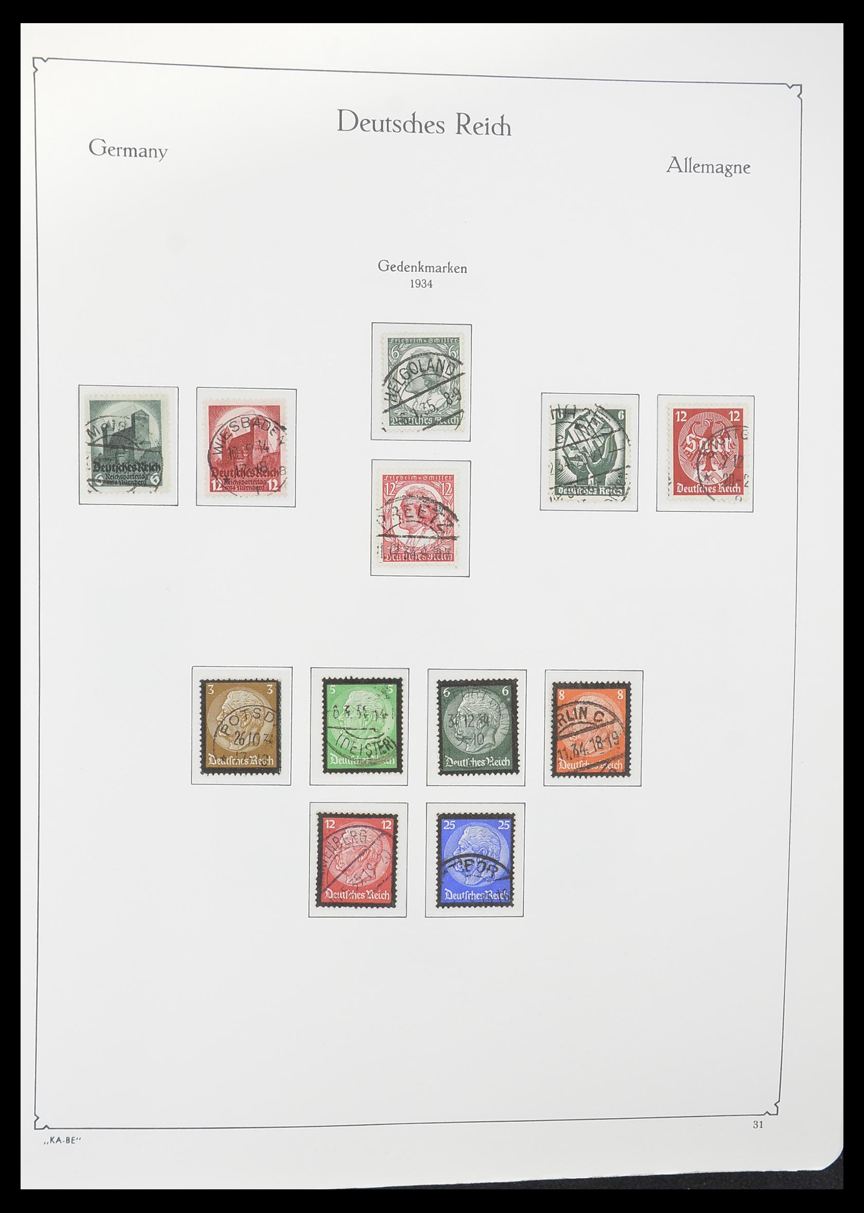 33358 011 - Postzegelverzameling 33358 Duitse Rijk 1933-1945.