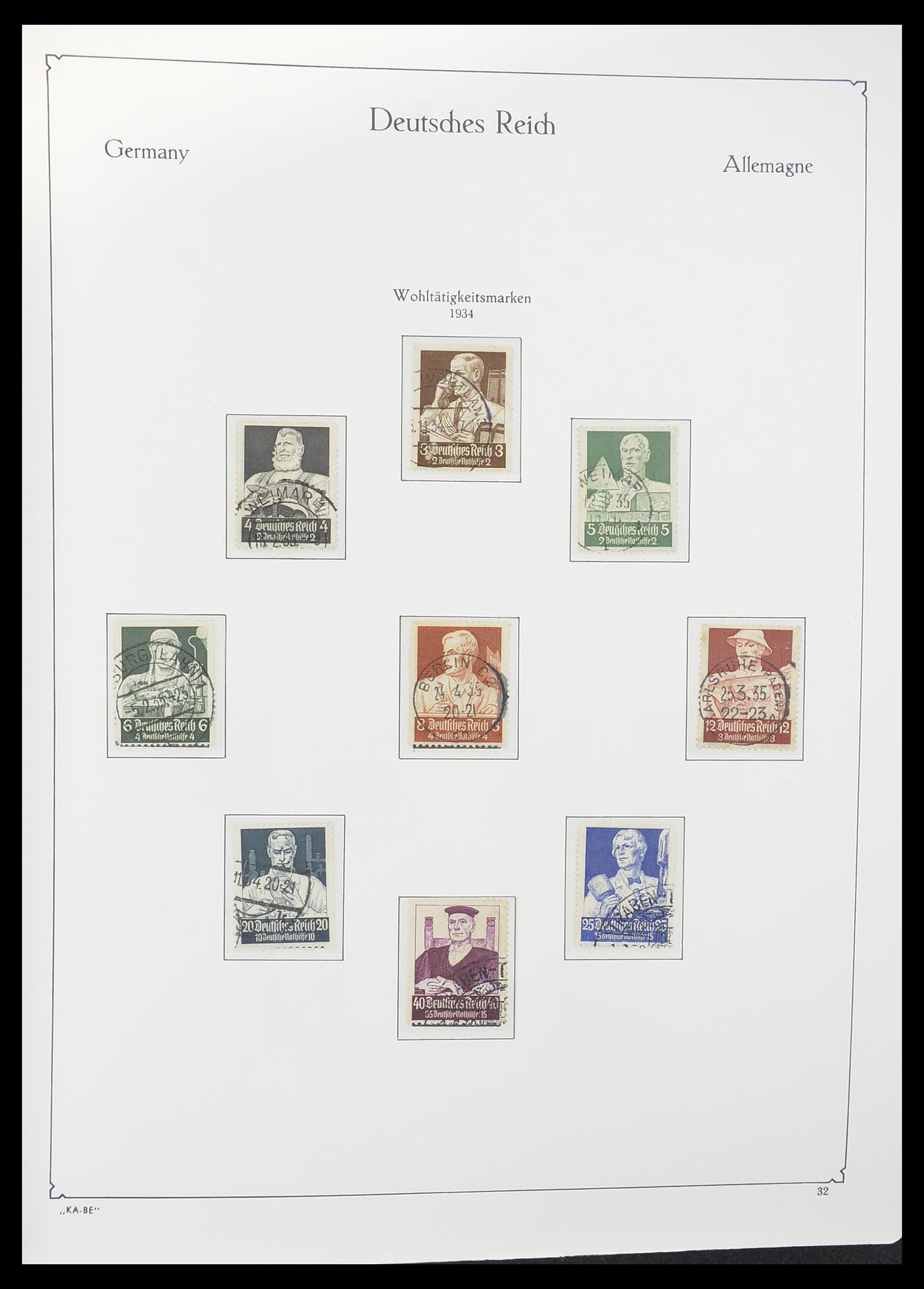 33358 013 - Postzegelverzameling 33358 Duitse Rijk 1933-1945.