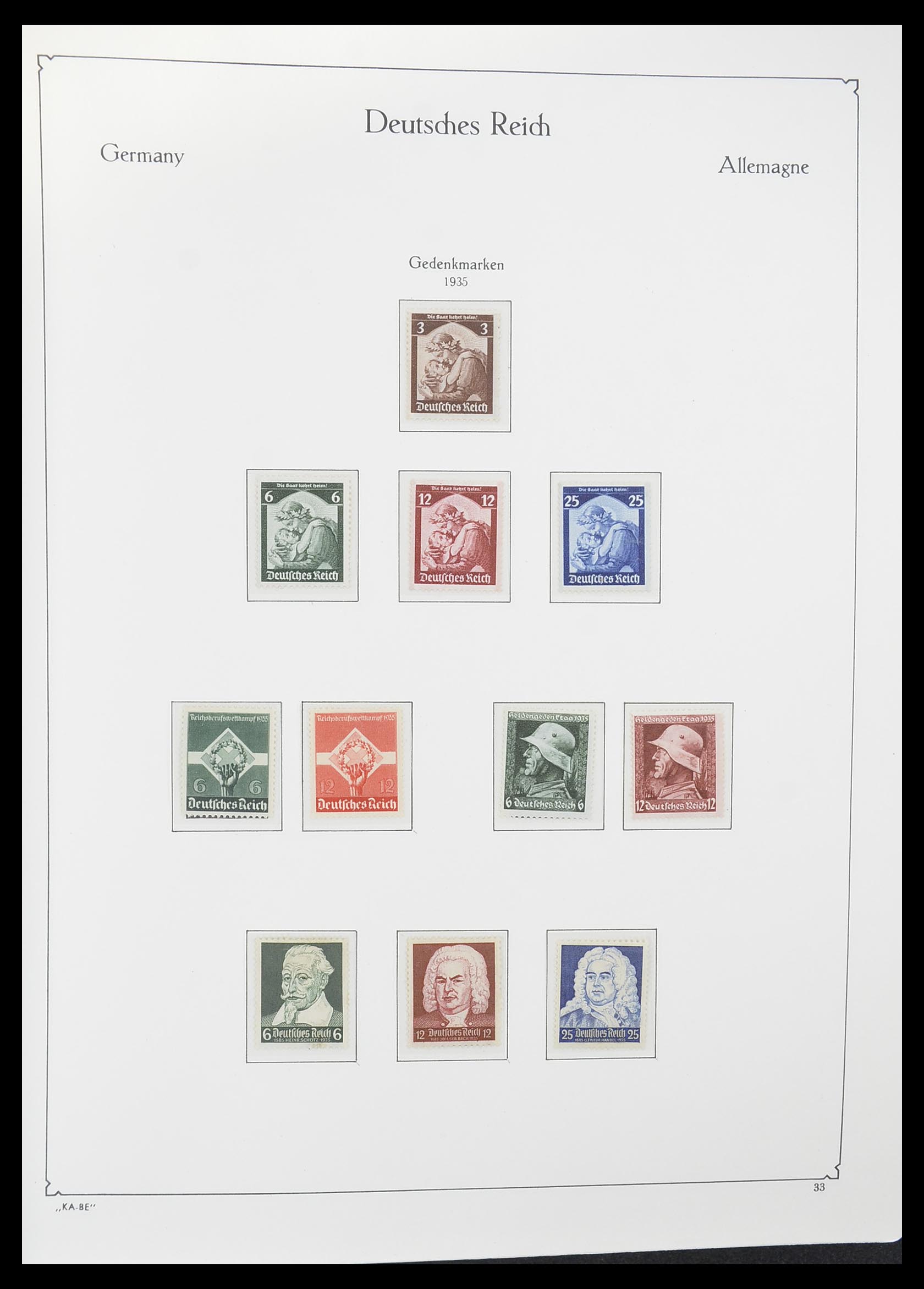 33358 014 - Stamp collection 33358 German Reich 1933-1945.