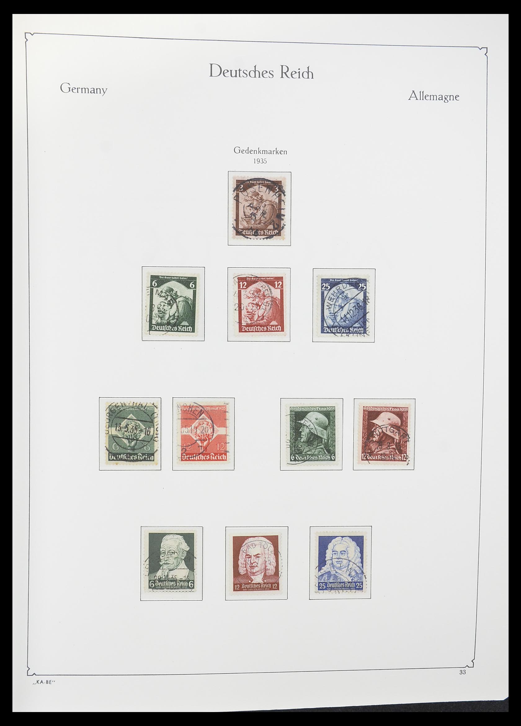 33358 015 - Stamp collection 33358 German Reich 1933-1945.