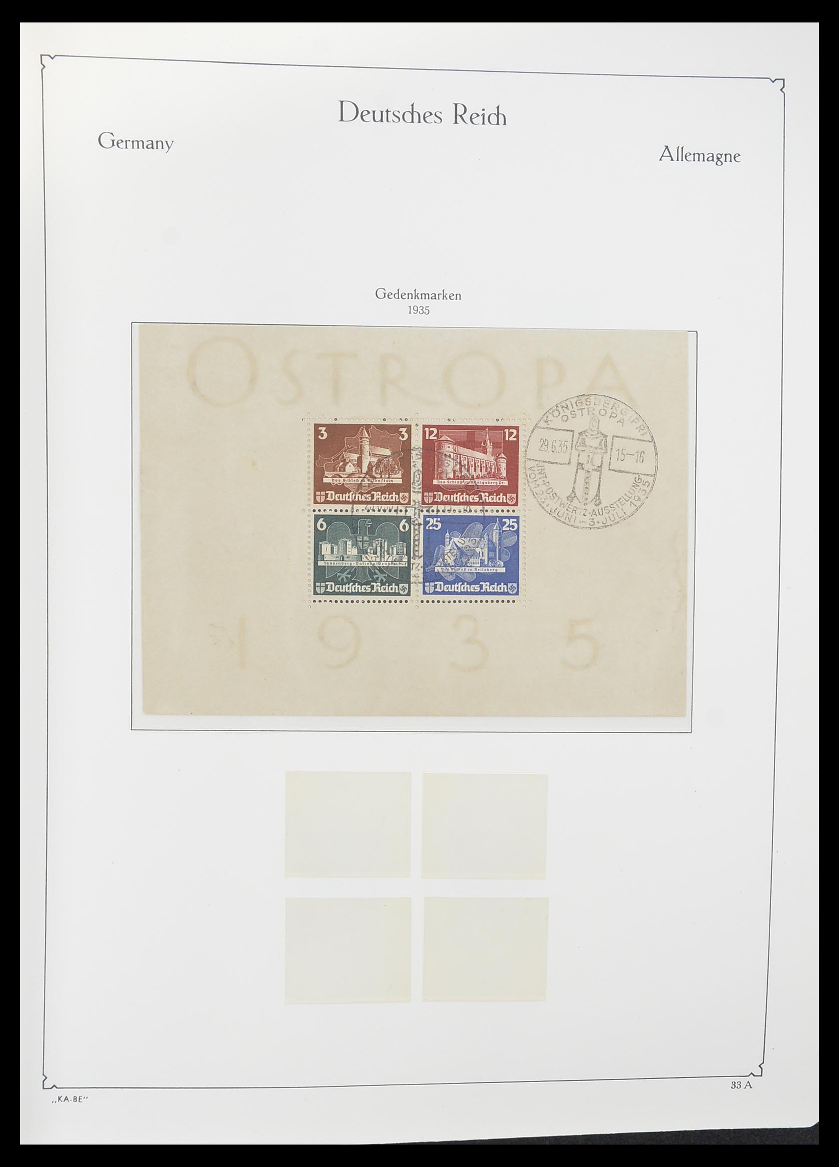 33358 016 - Postzegelverzameling 33358 Duitse Rijk 1933-1945.