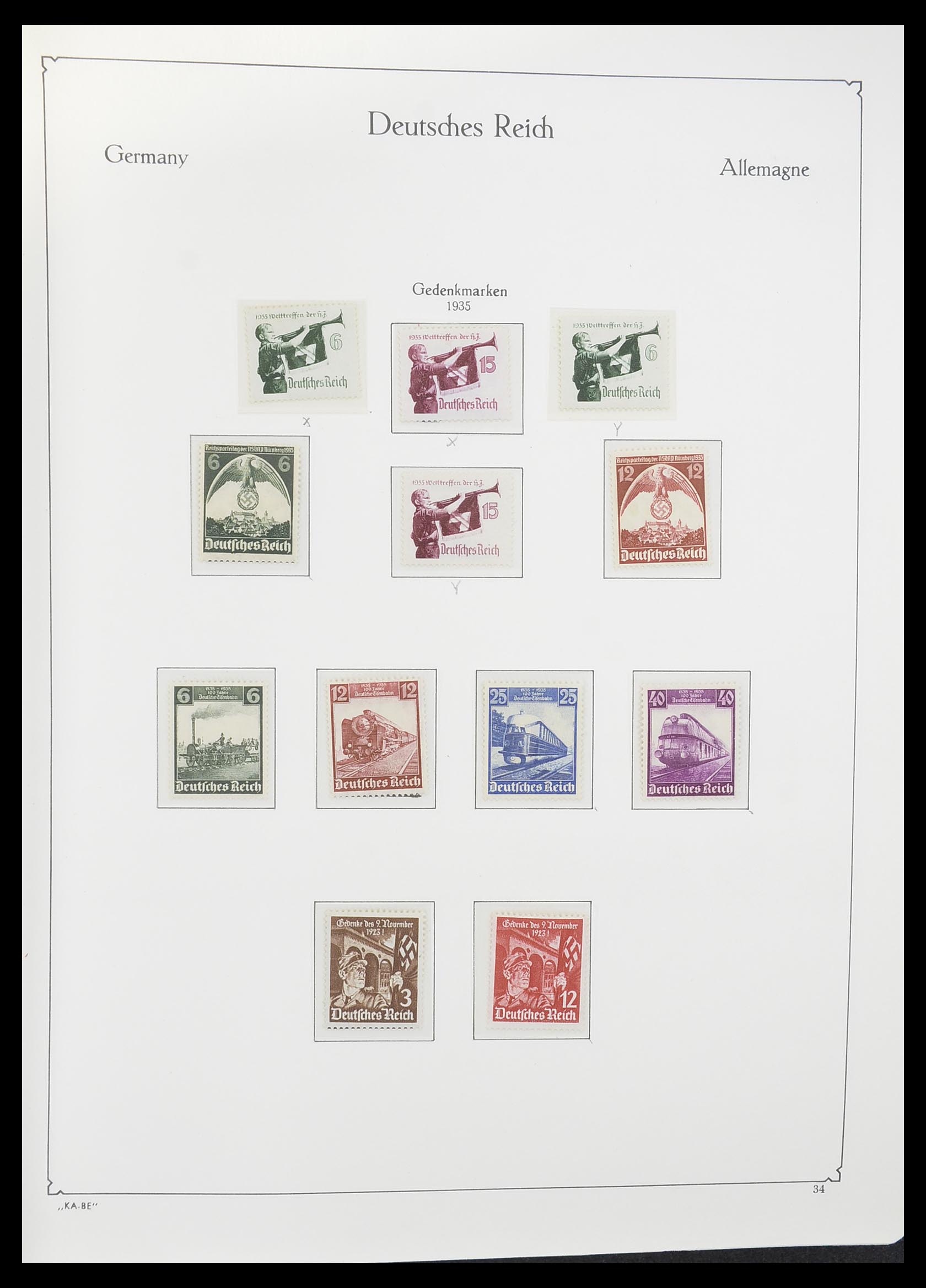 33358 017 - Stamp collection 33358 German Reich 1933-1945.