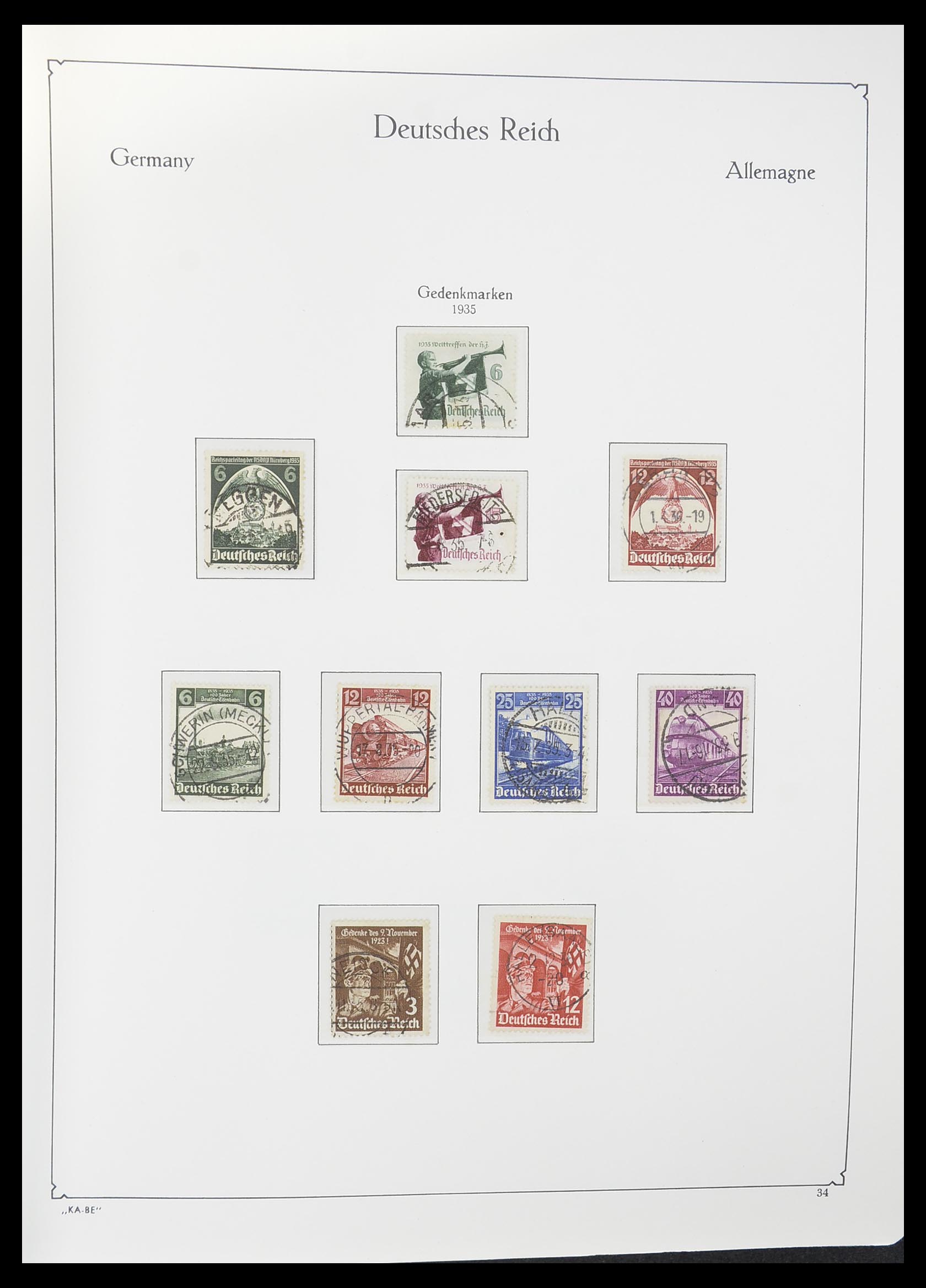 33358 018 - Postzegelverzameling 33358 Duitse Rijk 1933-1945.