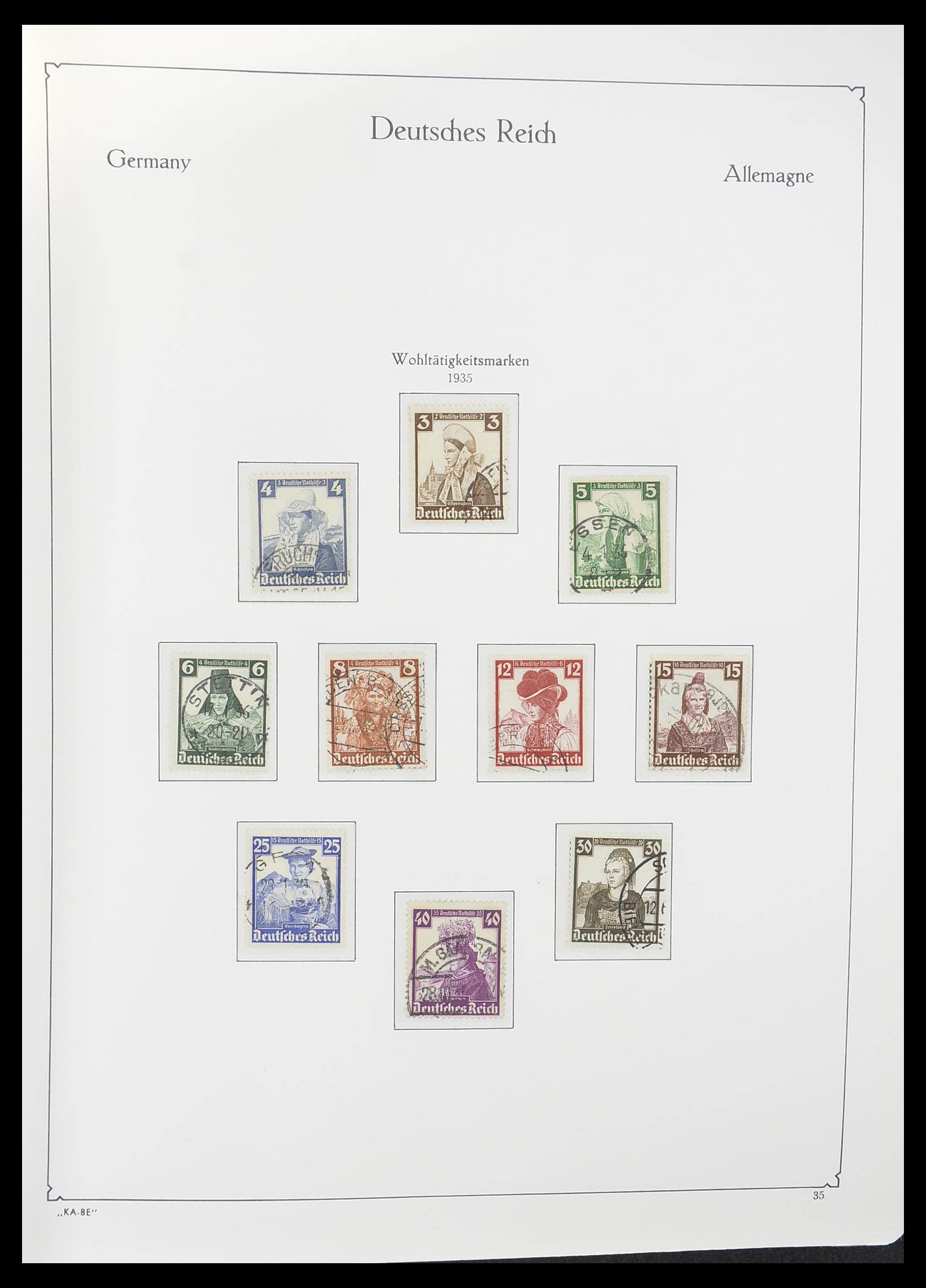 33358 020 - Stamp collection 33358 German Reich 1933-1945.