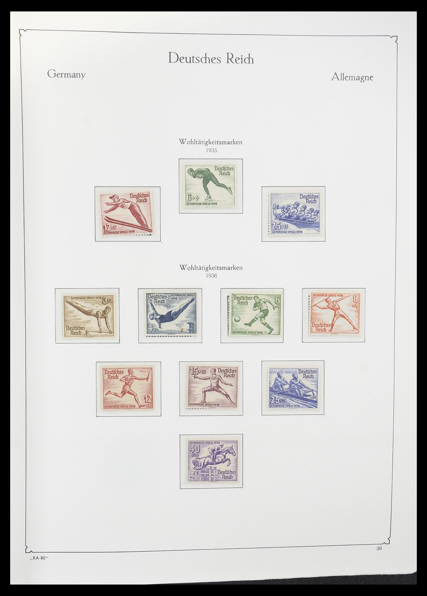 33358 021 - Postzegelverzameling 33358 Duitse Rijk 1933-1945.