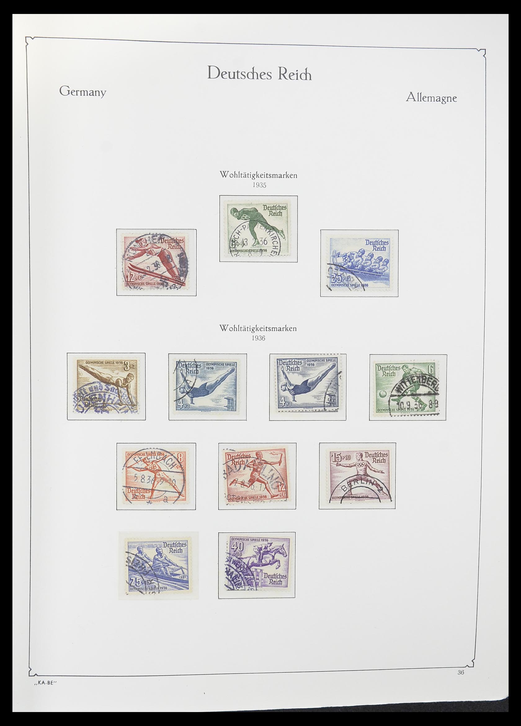 33358 022 - Postzegelverzameling 33358 Duitse Rijk 1933-1945.