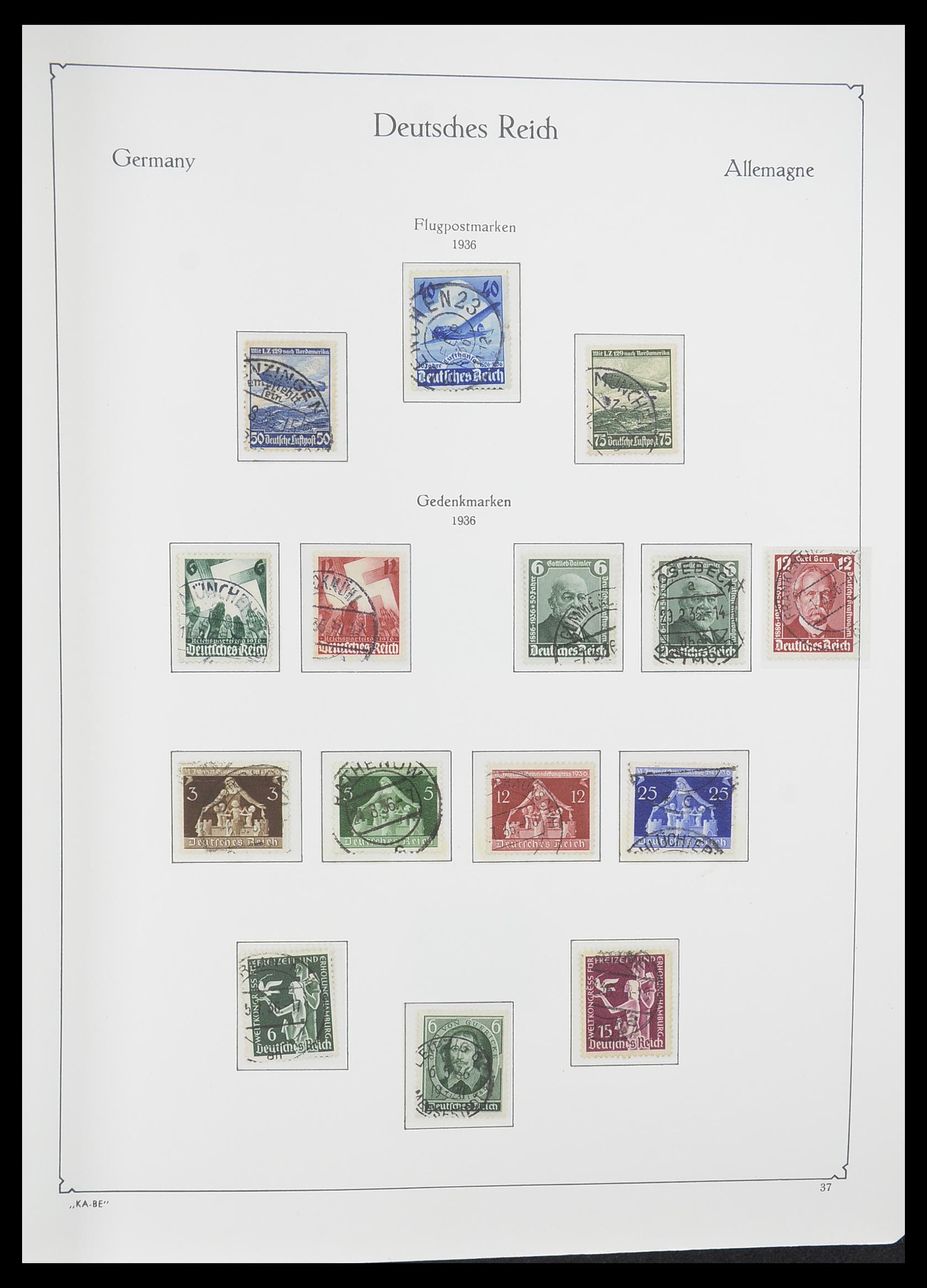 33358 026 - Postzegelverzameling 33358 Duitse Rijk 1933-1945.