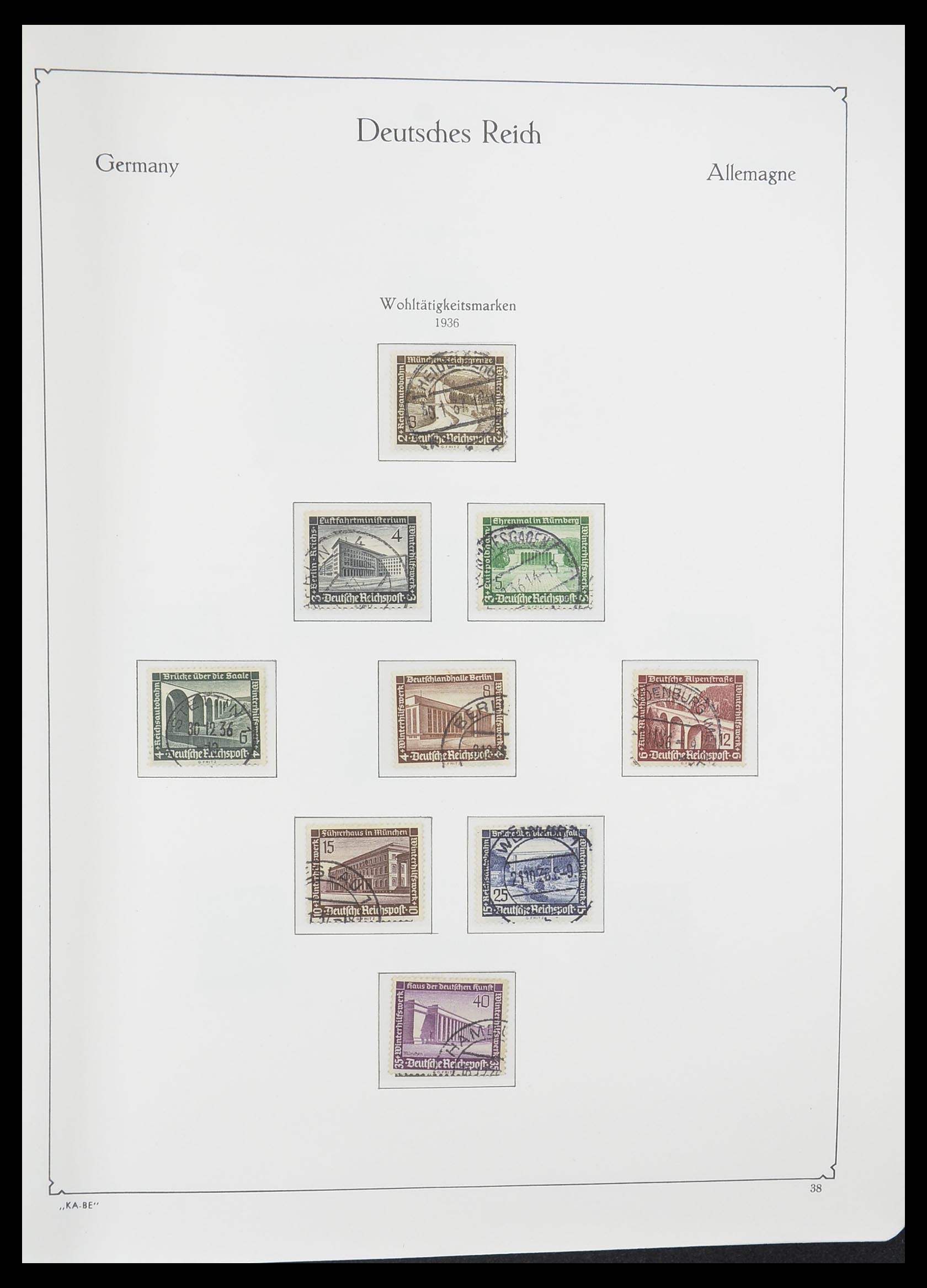 33358 030 - Stamp collection 33358 German Reich 1933-1945.