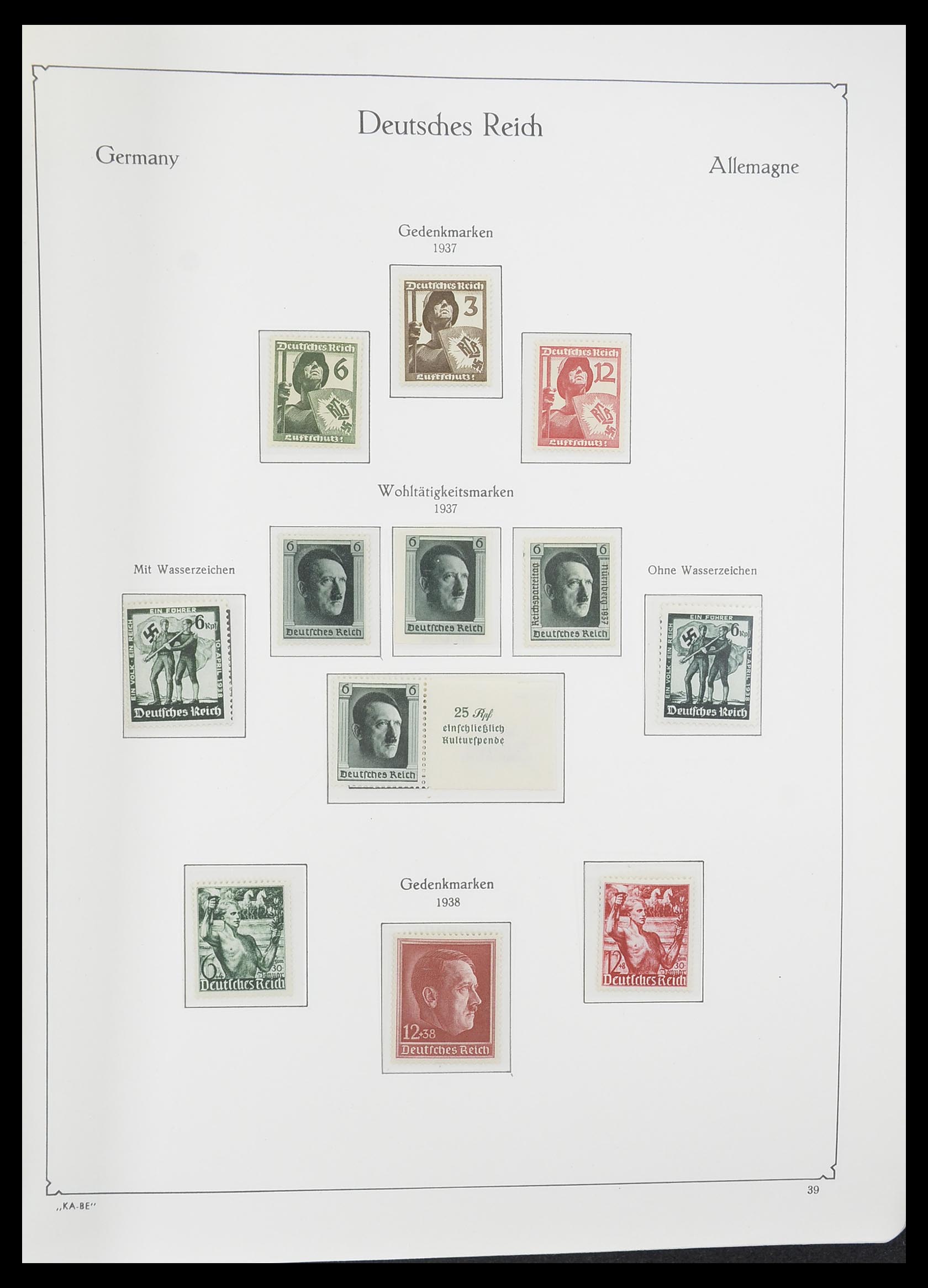 33358 031 - Postzegelverzameling 33358 Duitse Rijk 1933-1945.