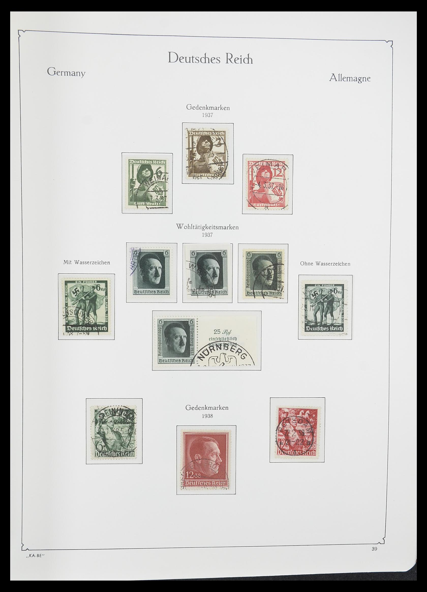 33358 032 - Postzegelverzameling 33358 Duitse Rijk 1933-1945.