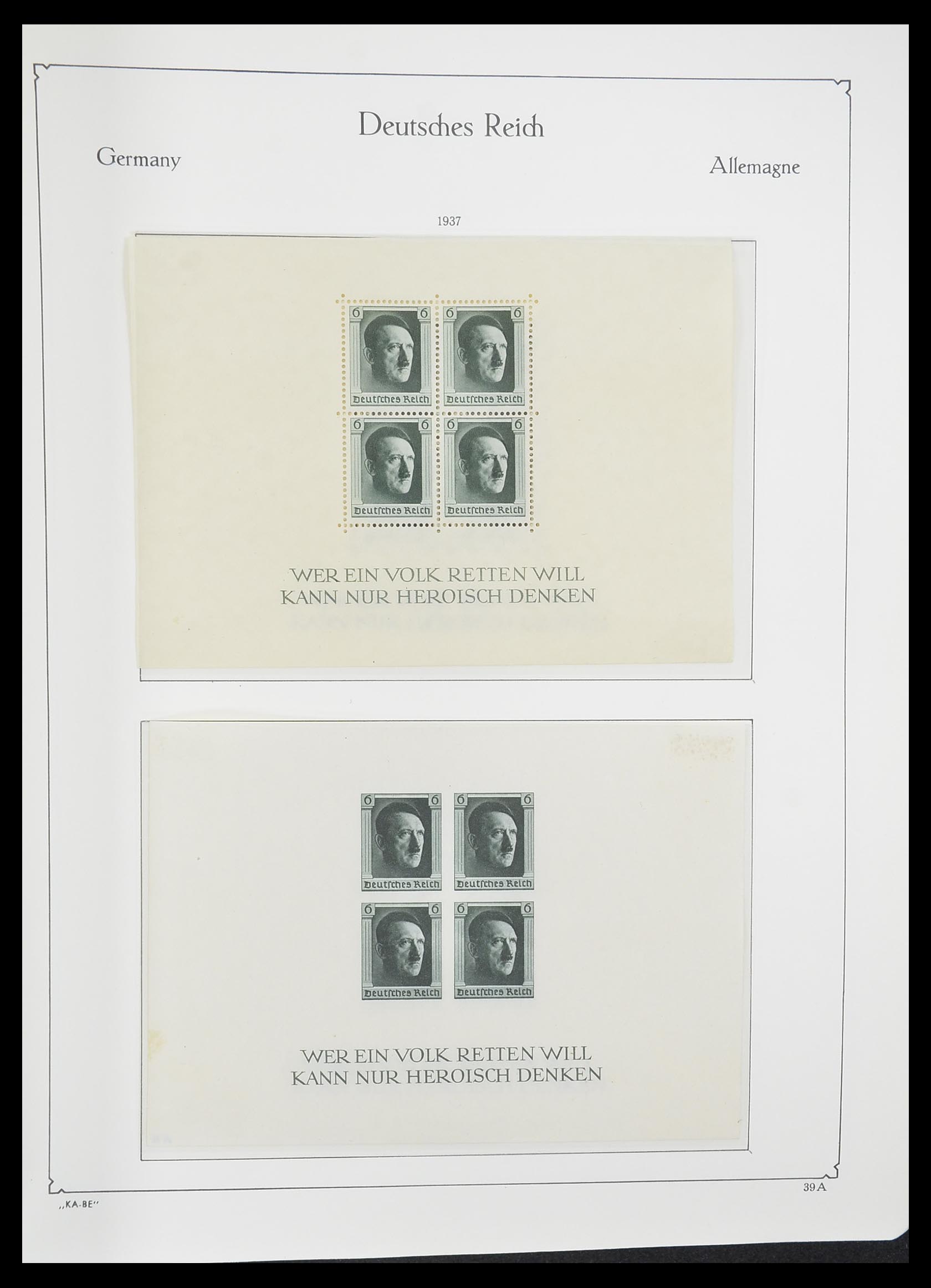 33358 033 - Postzegelverzameling 33358 Duitse Rijk 1933-1945.