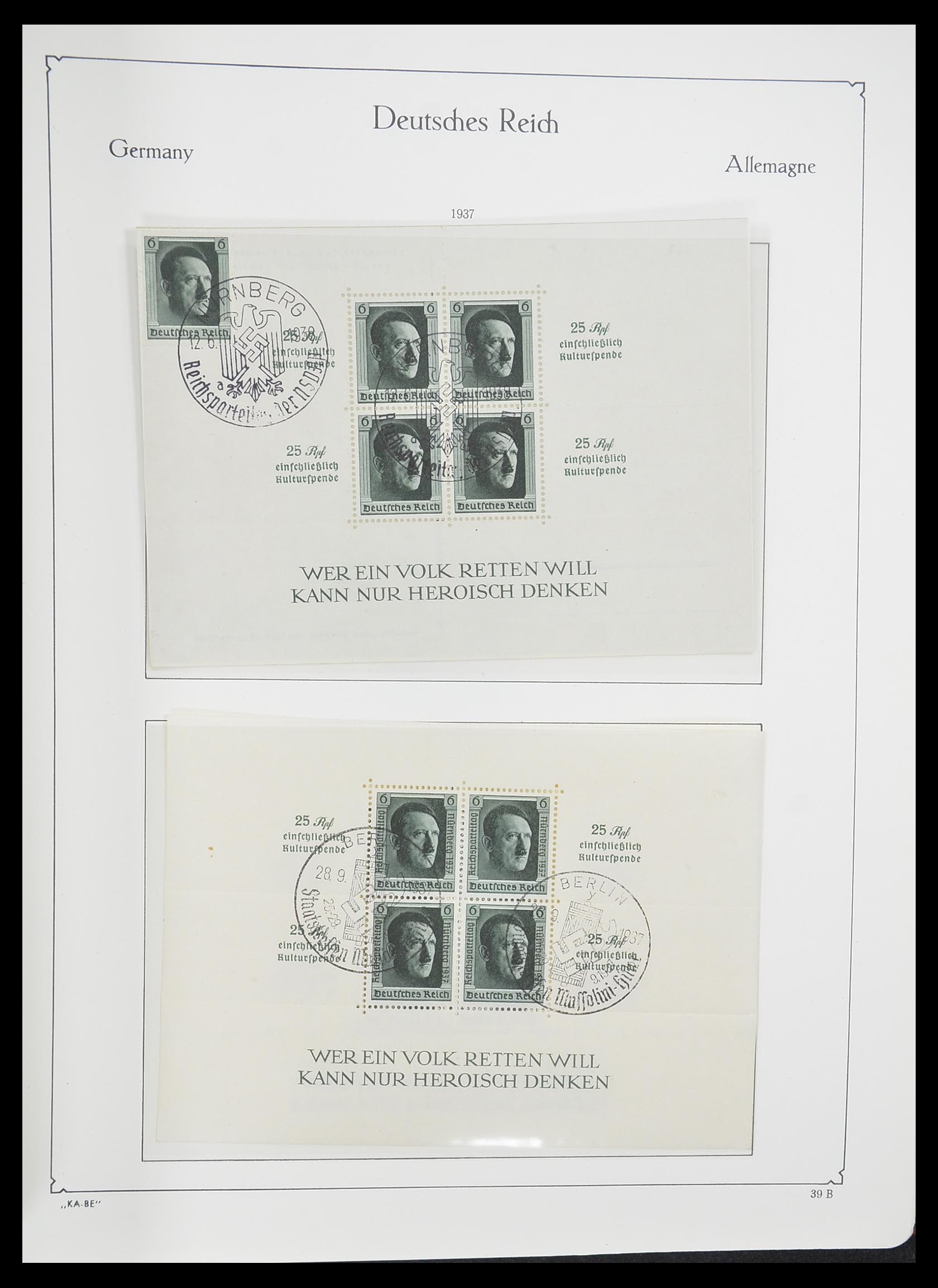 33358 036 - Stamp collection 33358 German Reich 1933-1945.