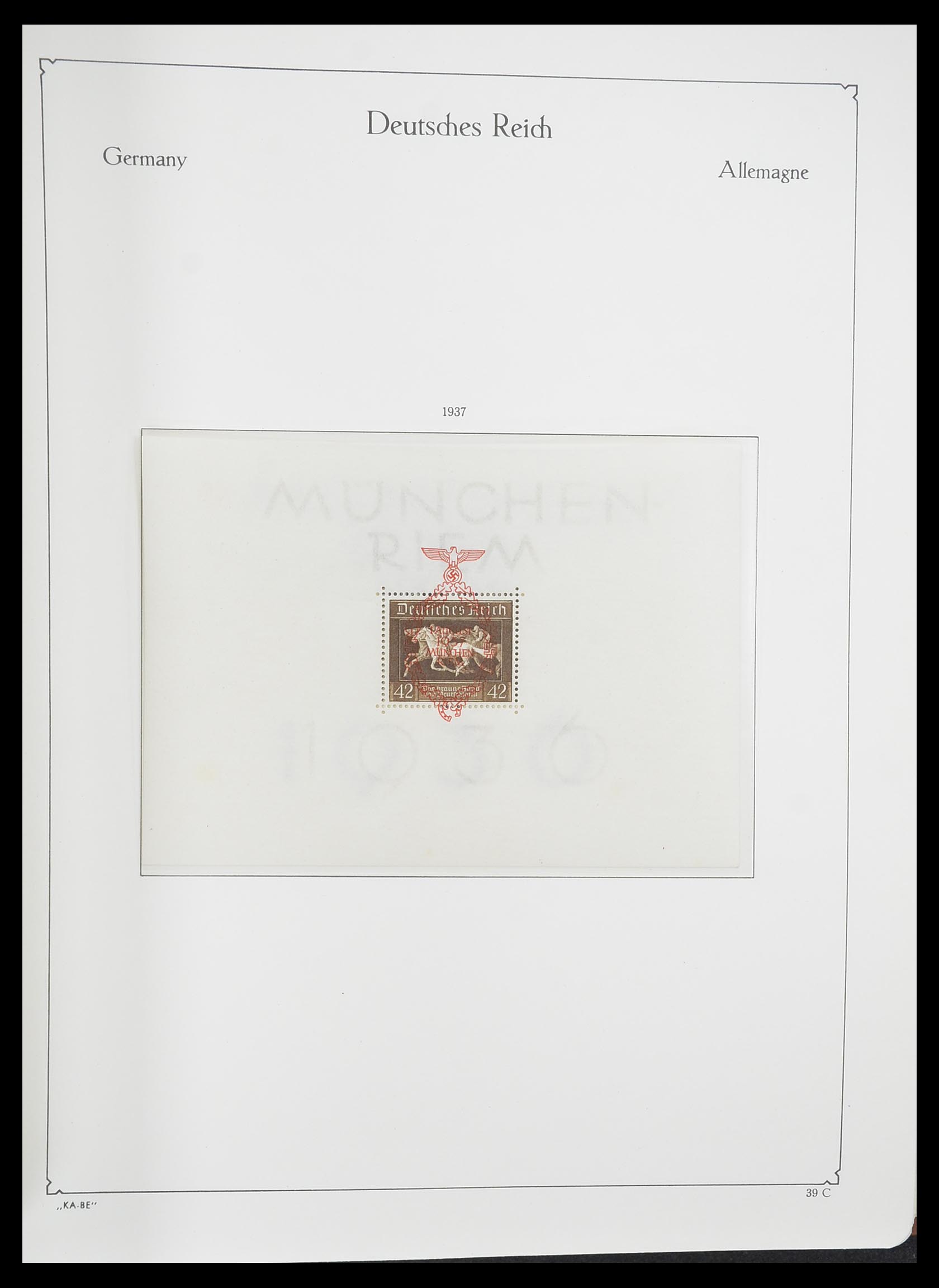 33358 037 - Stamp collection 33358 German Reich 1933-1945.