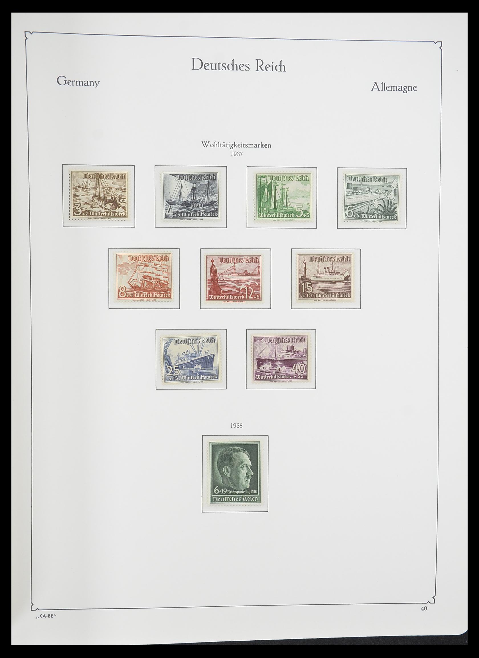 33358 039 - Postzegelverzameling 33358 Duitse Rijk 1933-1945.