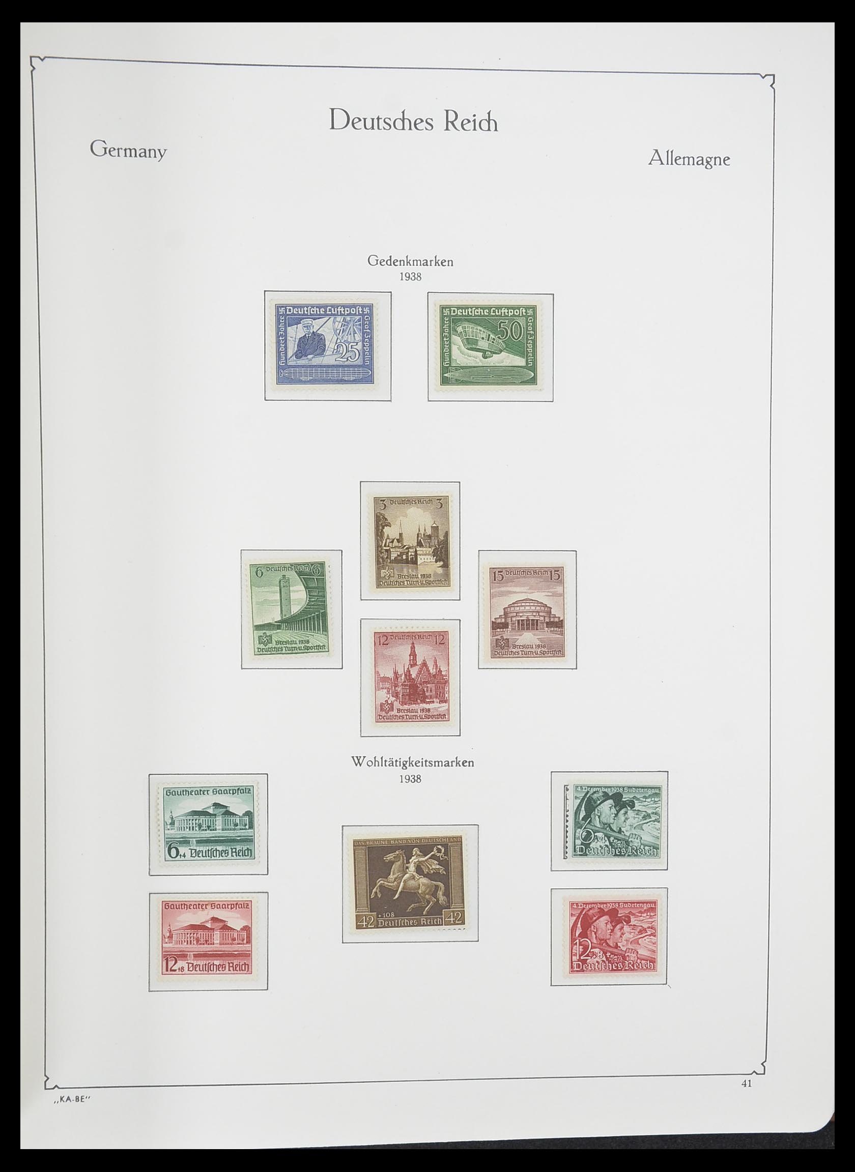 33358 041 - Postzegelverzameling 33358 Duitse Rijk 1933-1945.