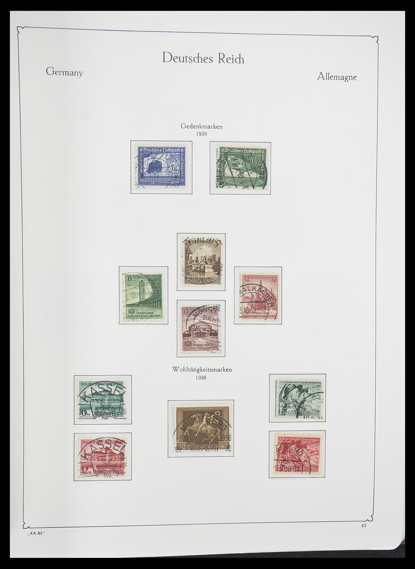 33358 042 - Postzegelverzameling 33358 Duitse Rijk 1933-1945.