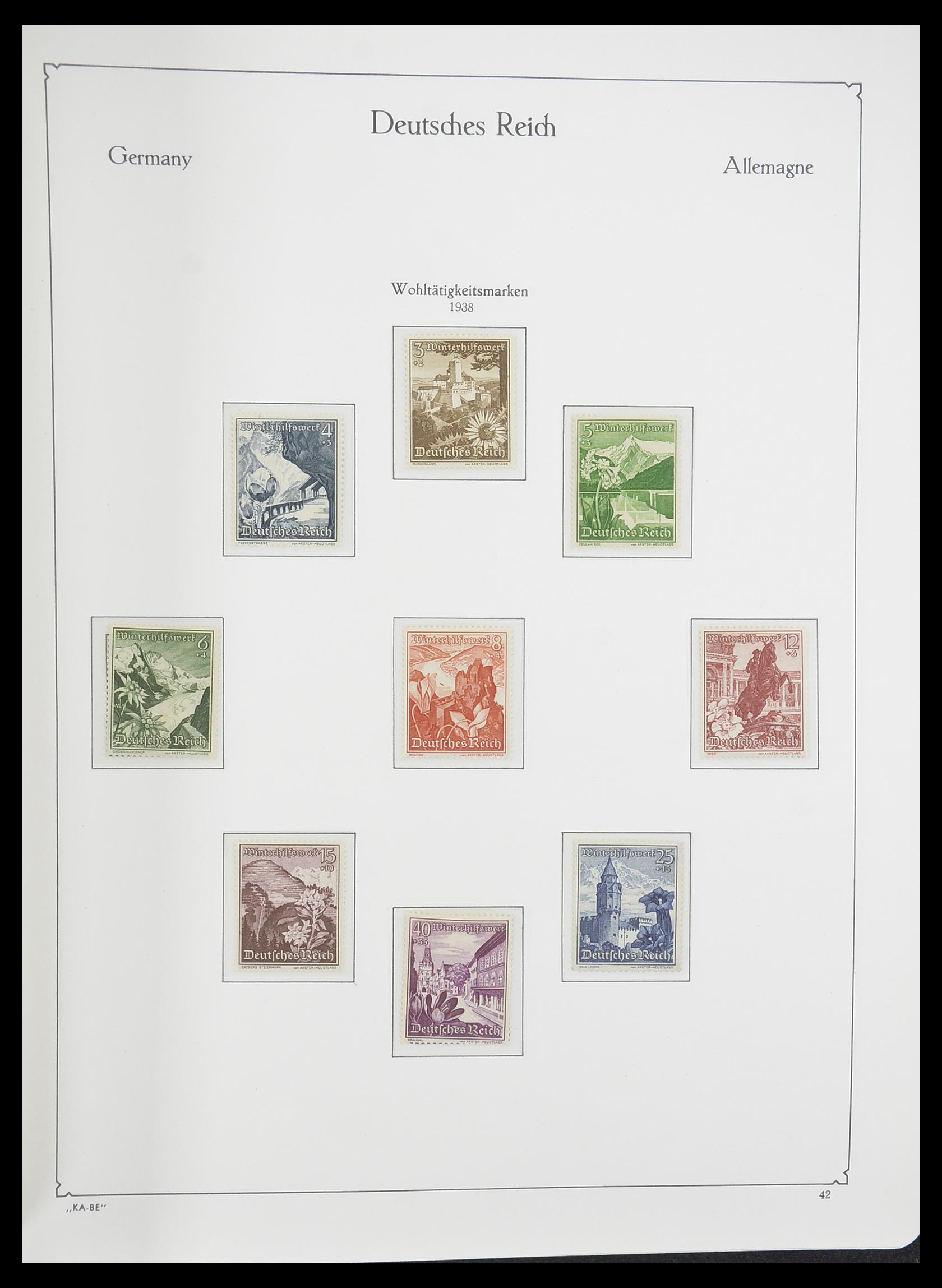 33358 043 - Stamp collection 33358 German Reich 1933-1945.