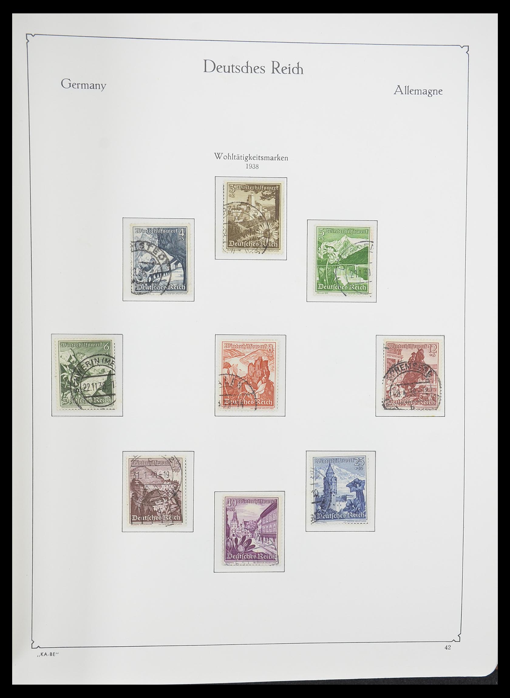 33358 044 - Stamp collection 33358 German Reich 1933-1945.