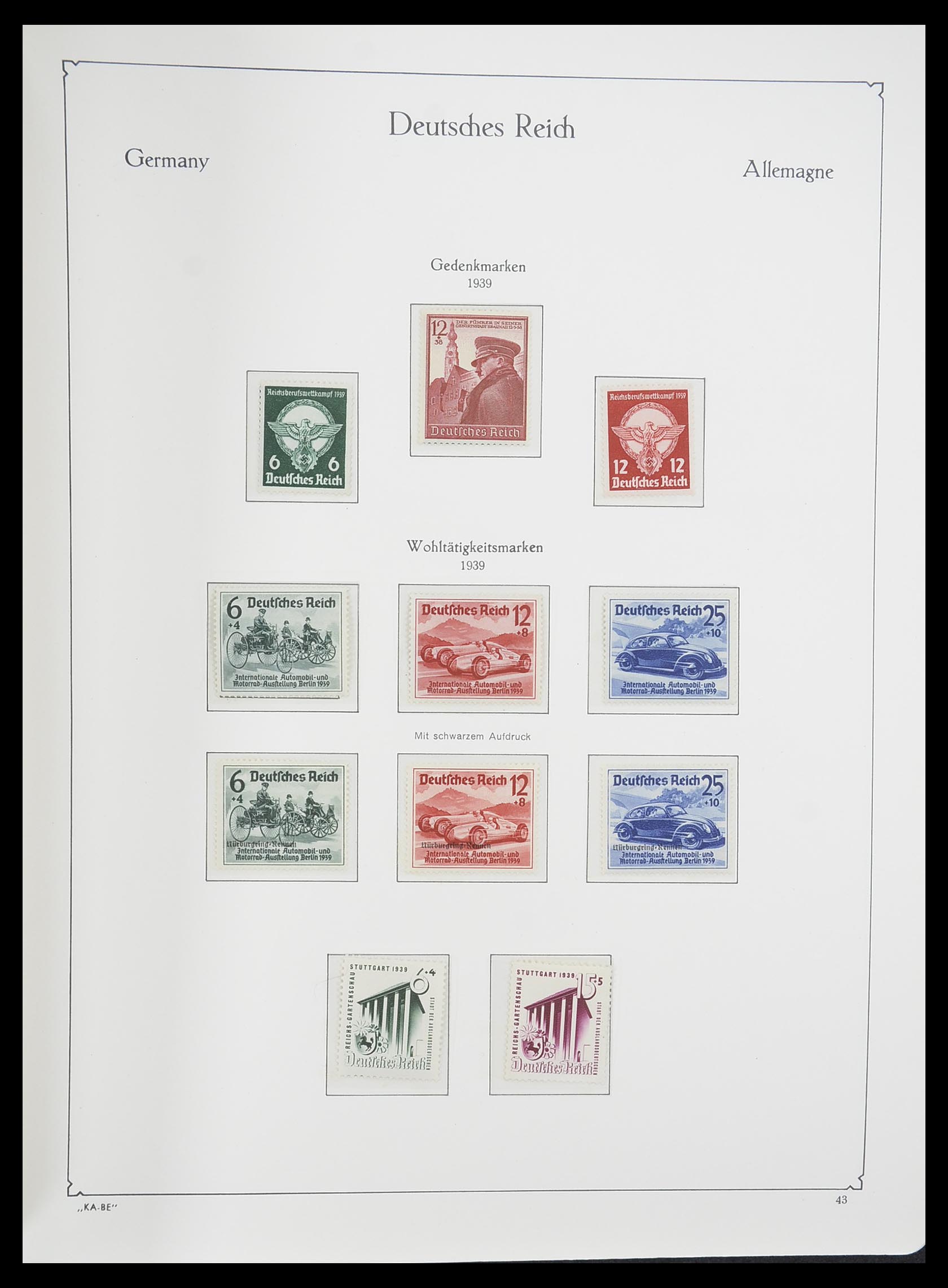 33358 045 - Stamp collection 33358 German Reich 1933-1945.