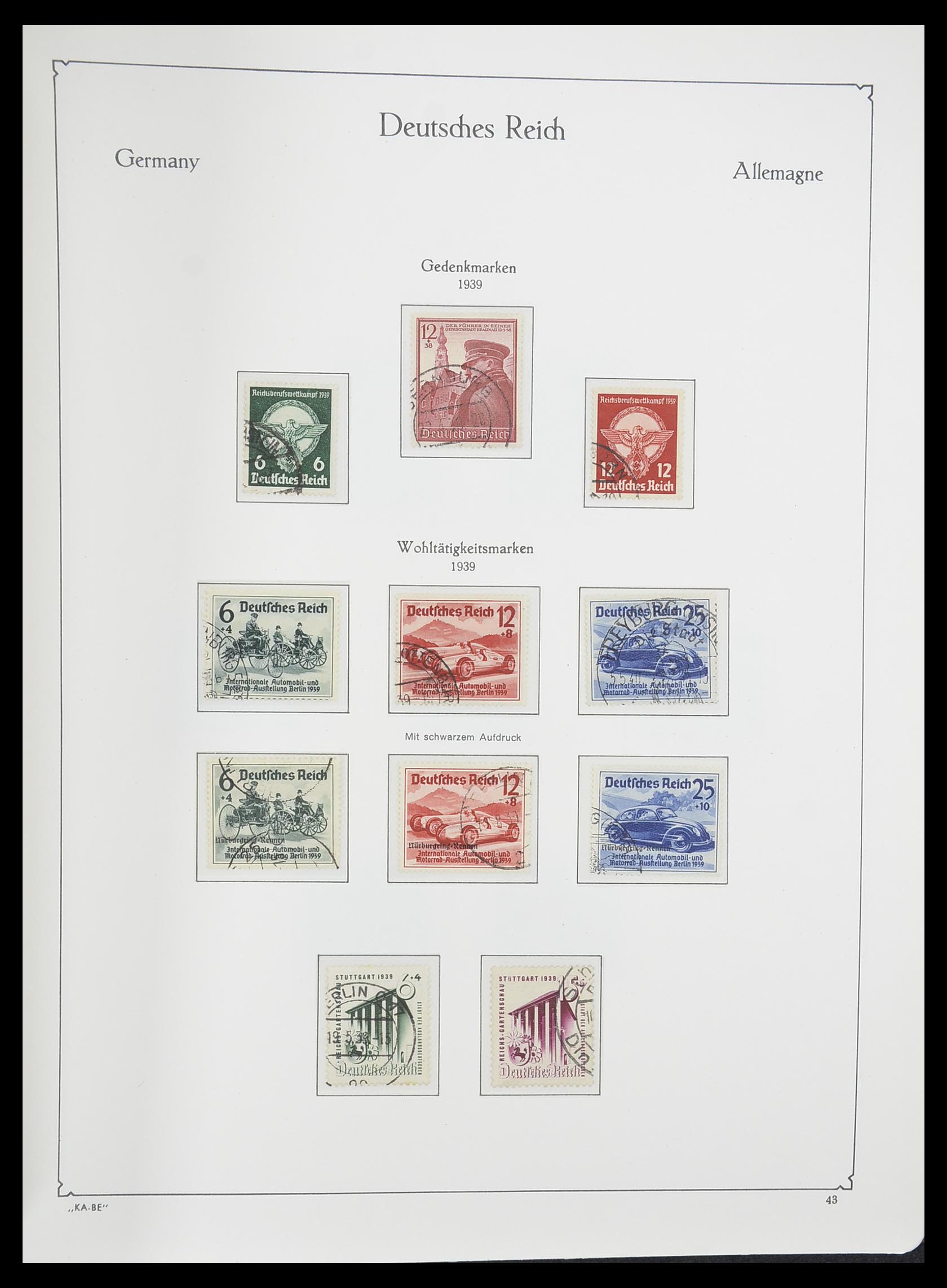 33358 046 - Postzegelverzameling 33358 Duitse Rijk 1933-1945.