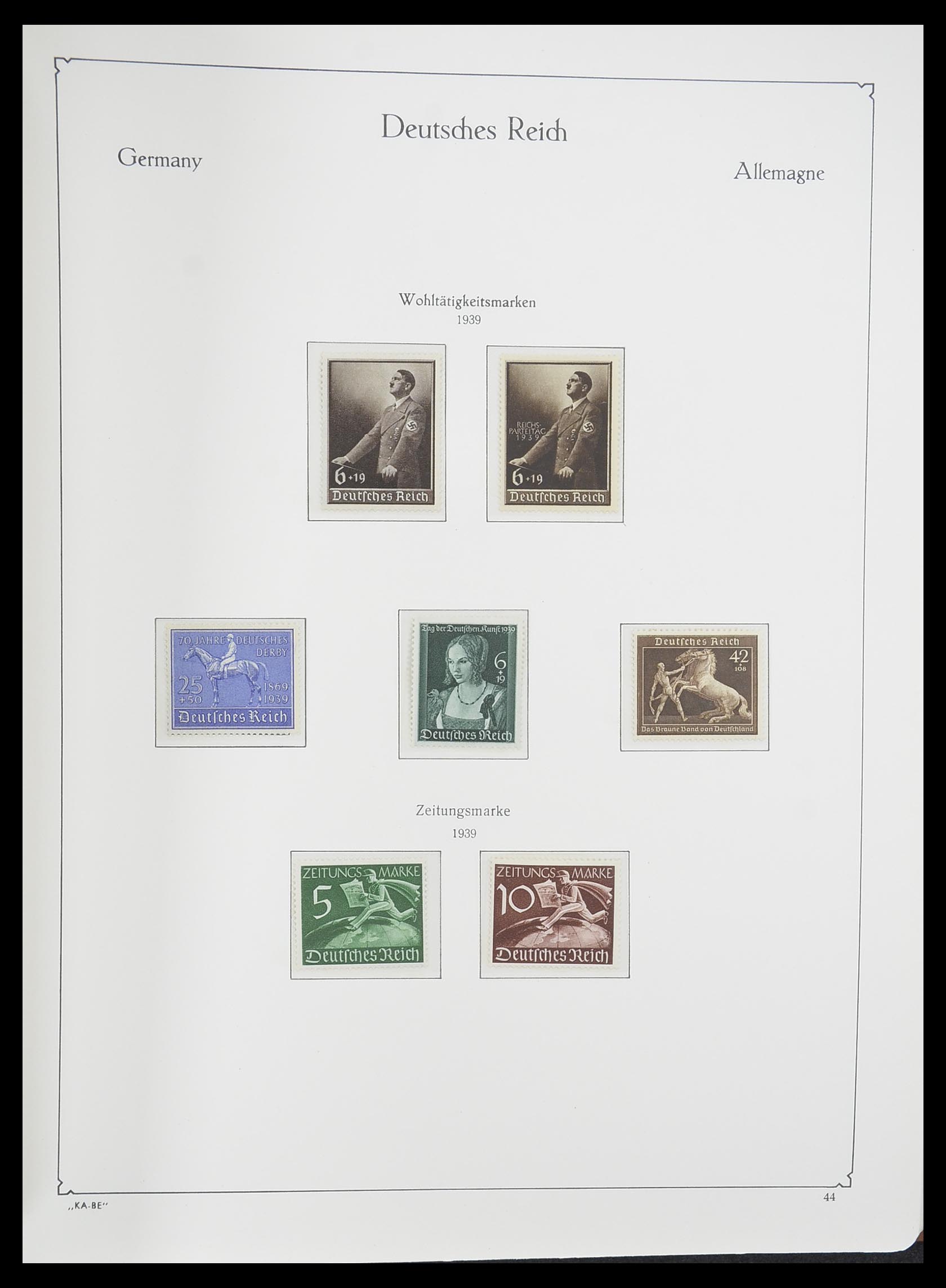 33358 047 - Stamp collection 33358 German Reich 1933-1945.