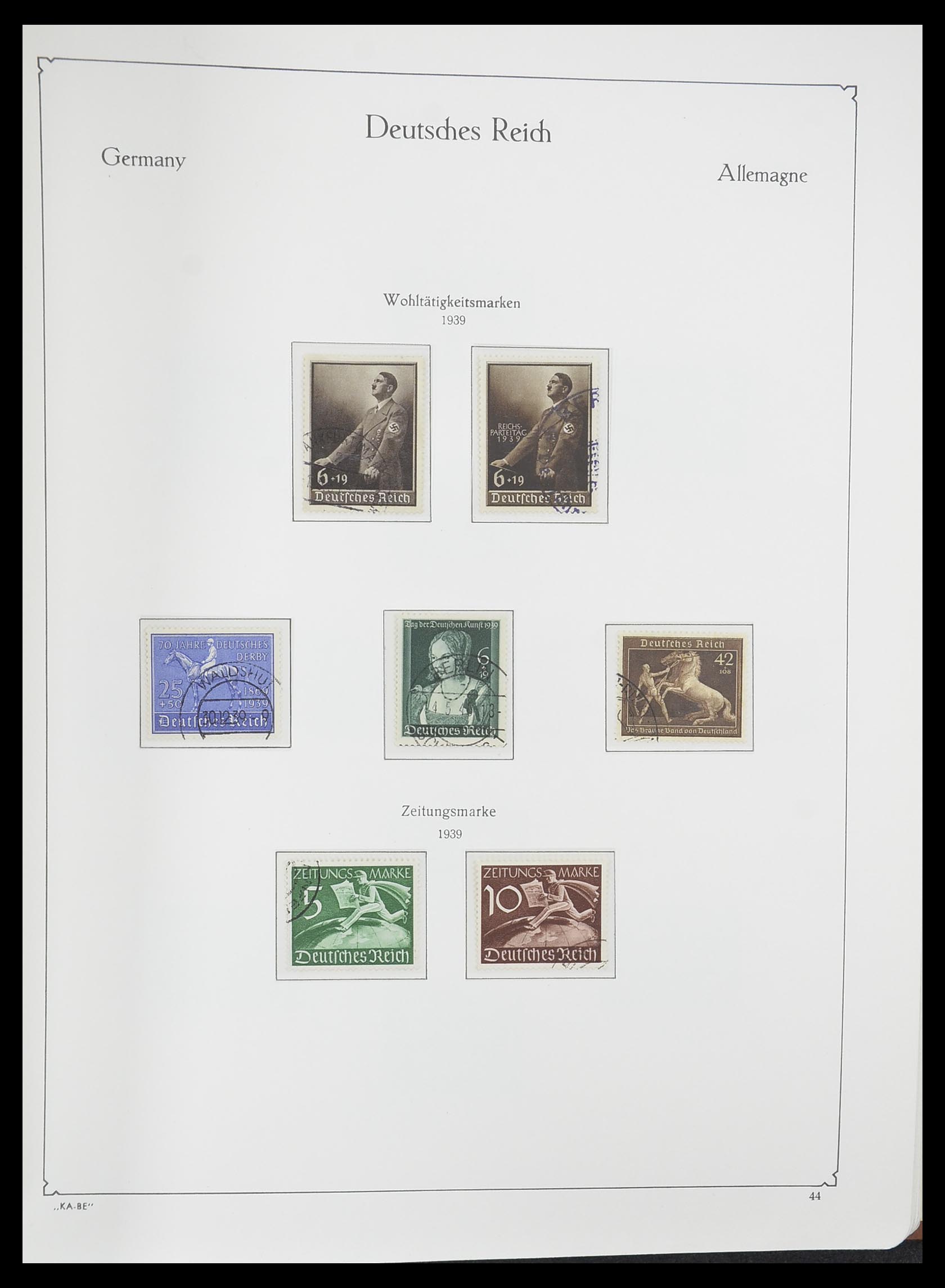 33358 048 - Postzegelverzameling 33358 Duitse Rijk 1933-1945.