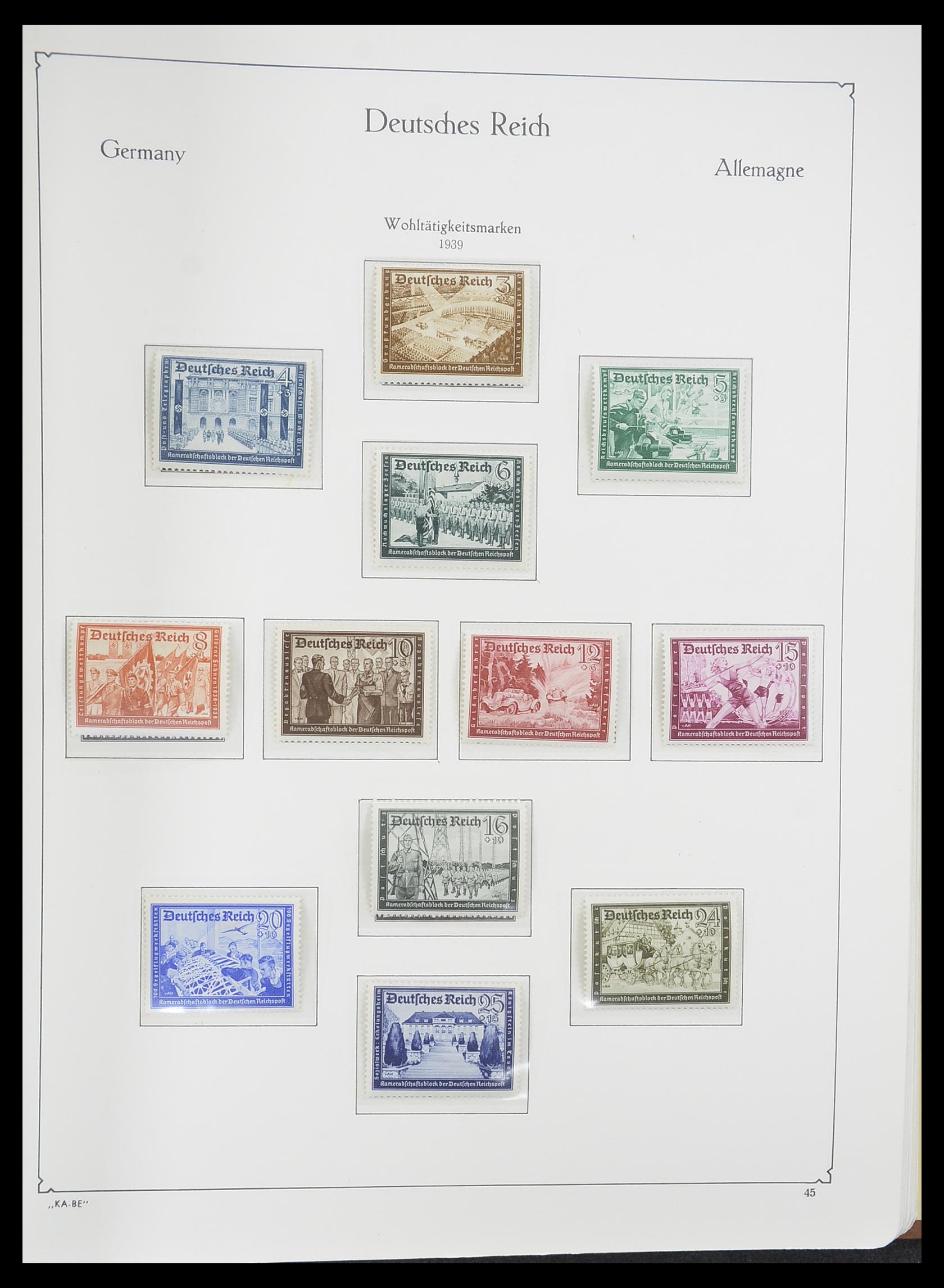 33358 049 - Stamp collection 33358 German Reich 1933-1945.