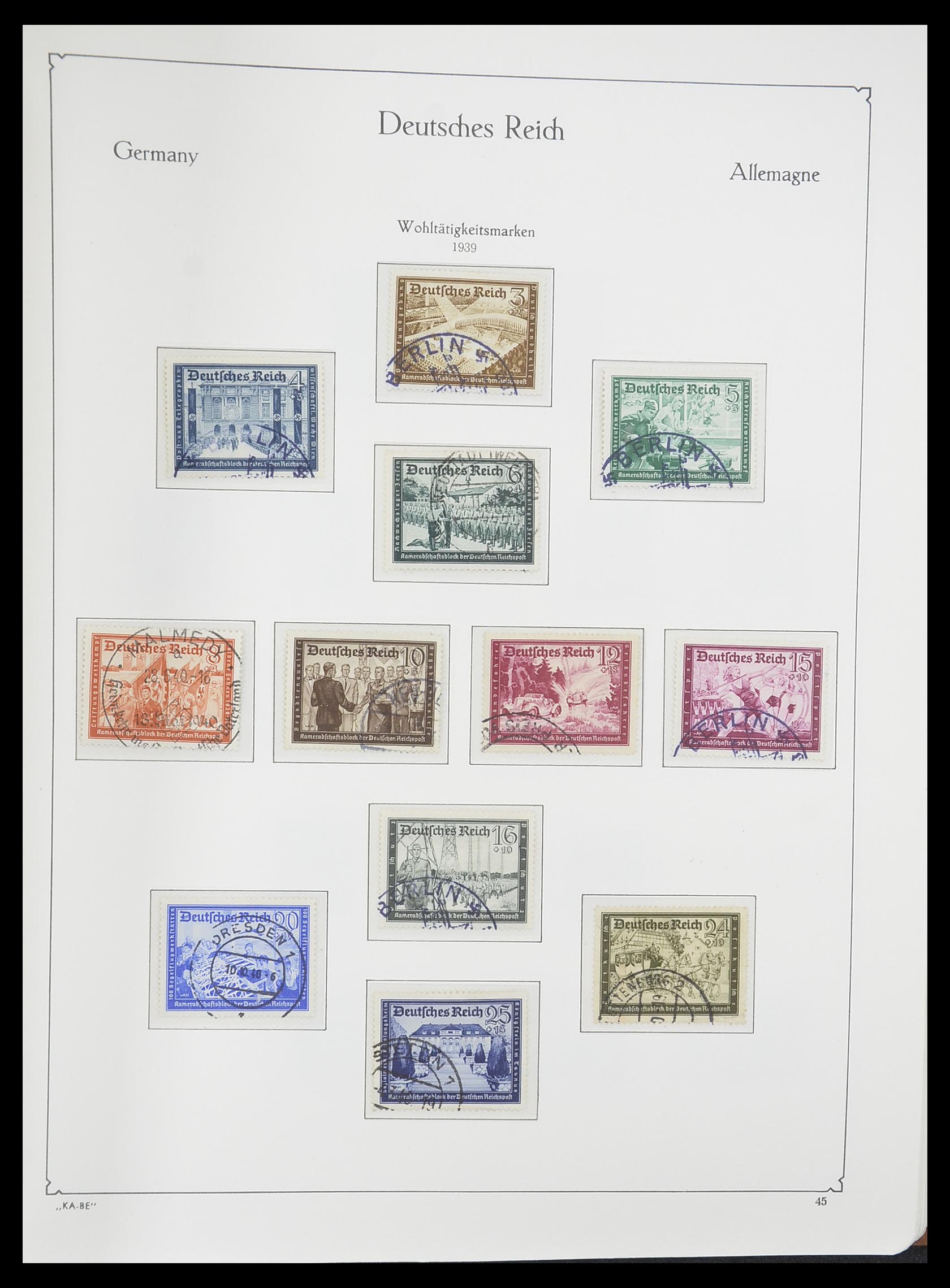 33358 050 - Stamp collection 33358 German Reich 1933-1945.