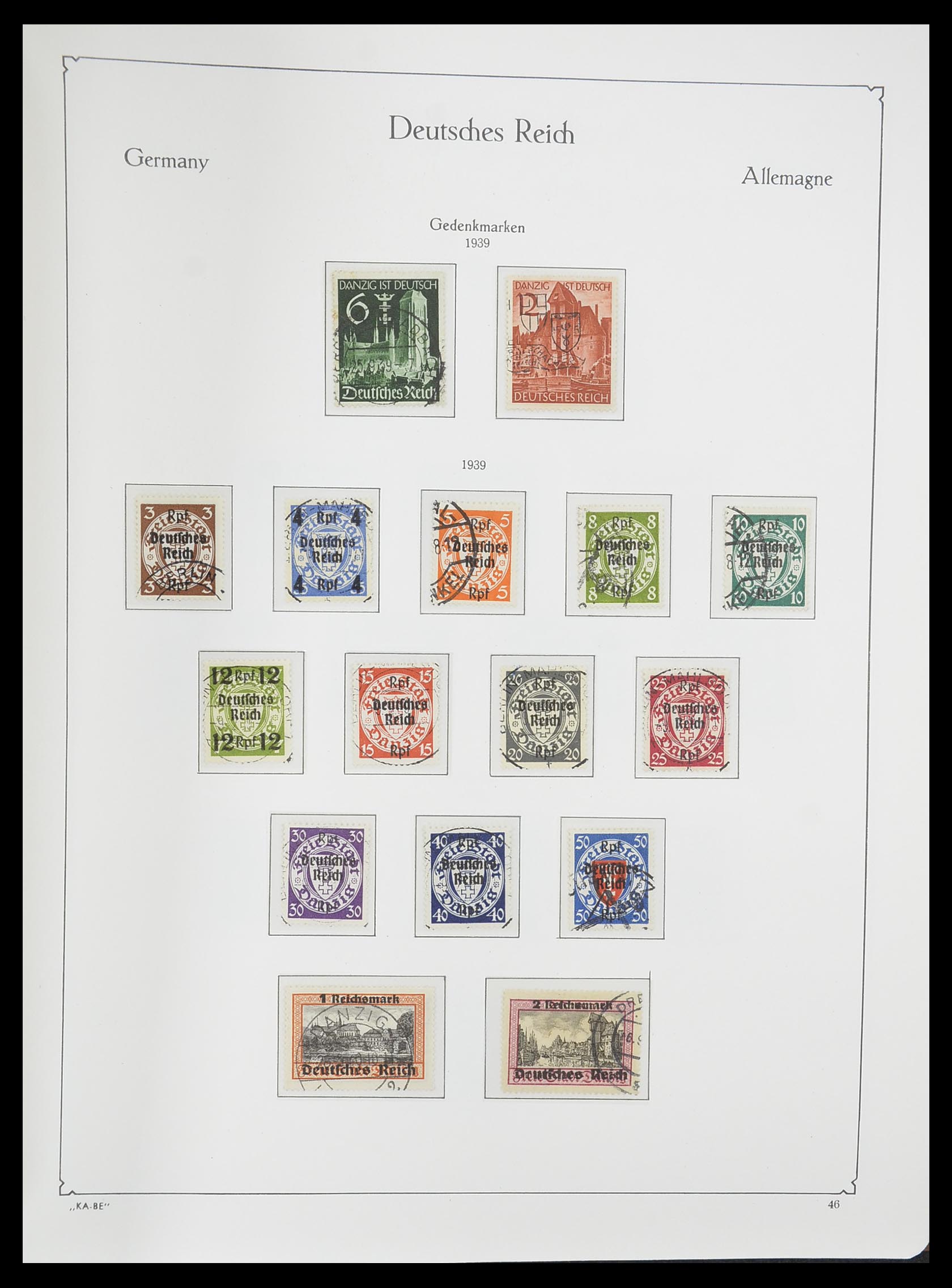 33358 052 - Postzegelverzameling 33358 Duitse Rijk 1933-1945.