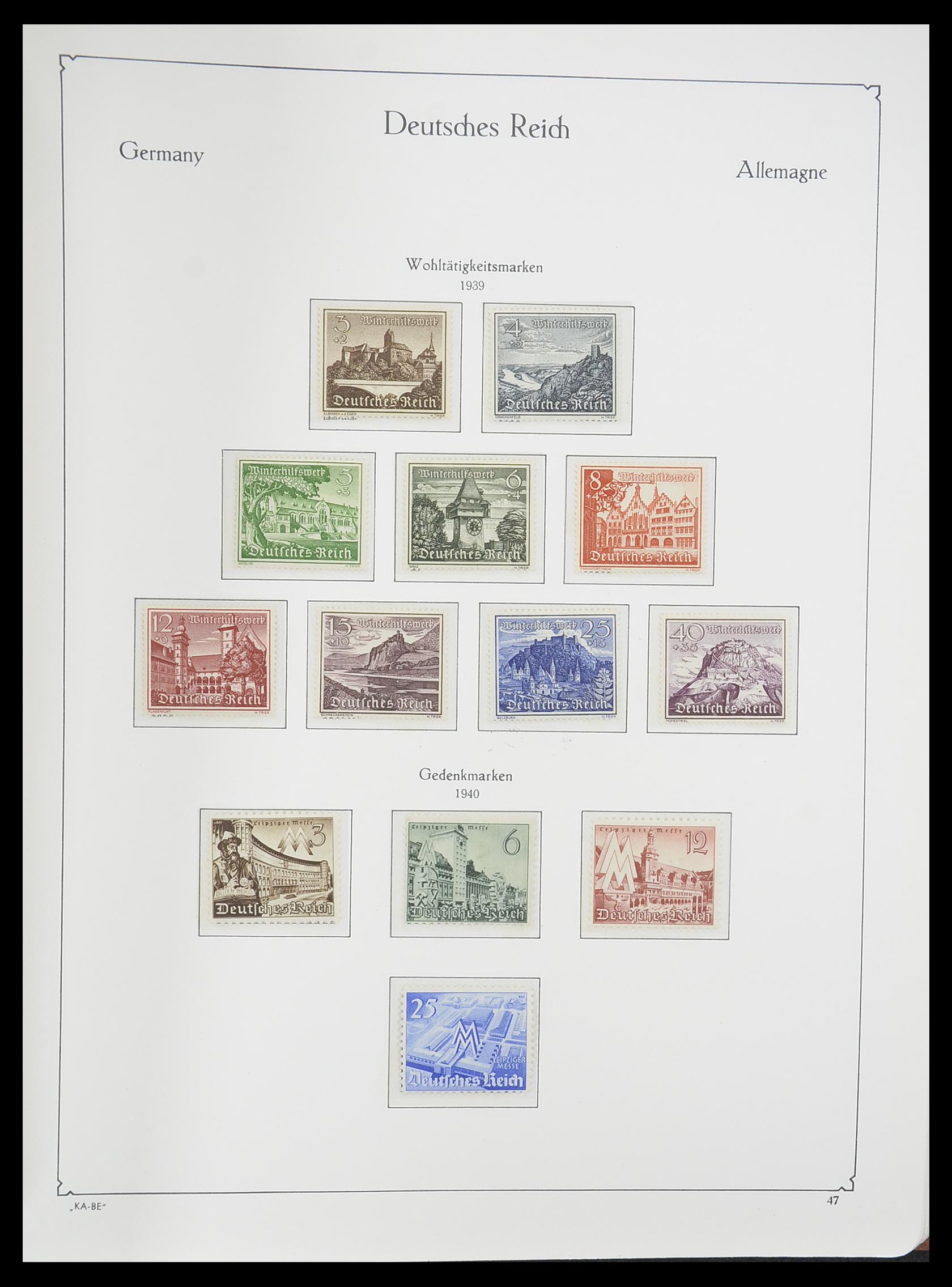33358 053 - Postzegelverzameling 33358 Duitse Rijk 1933-1945.