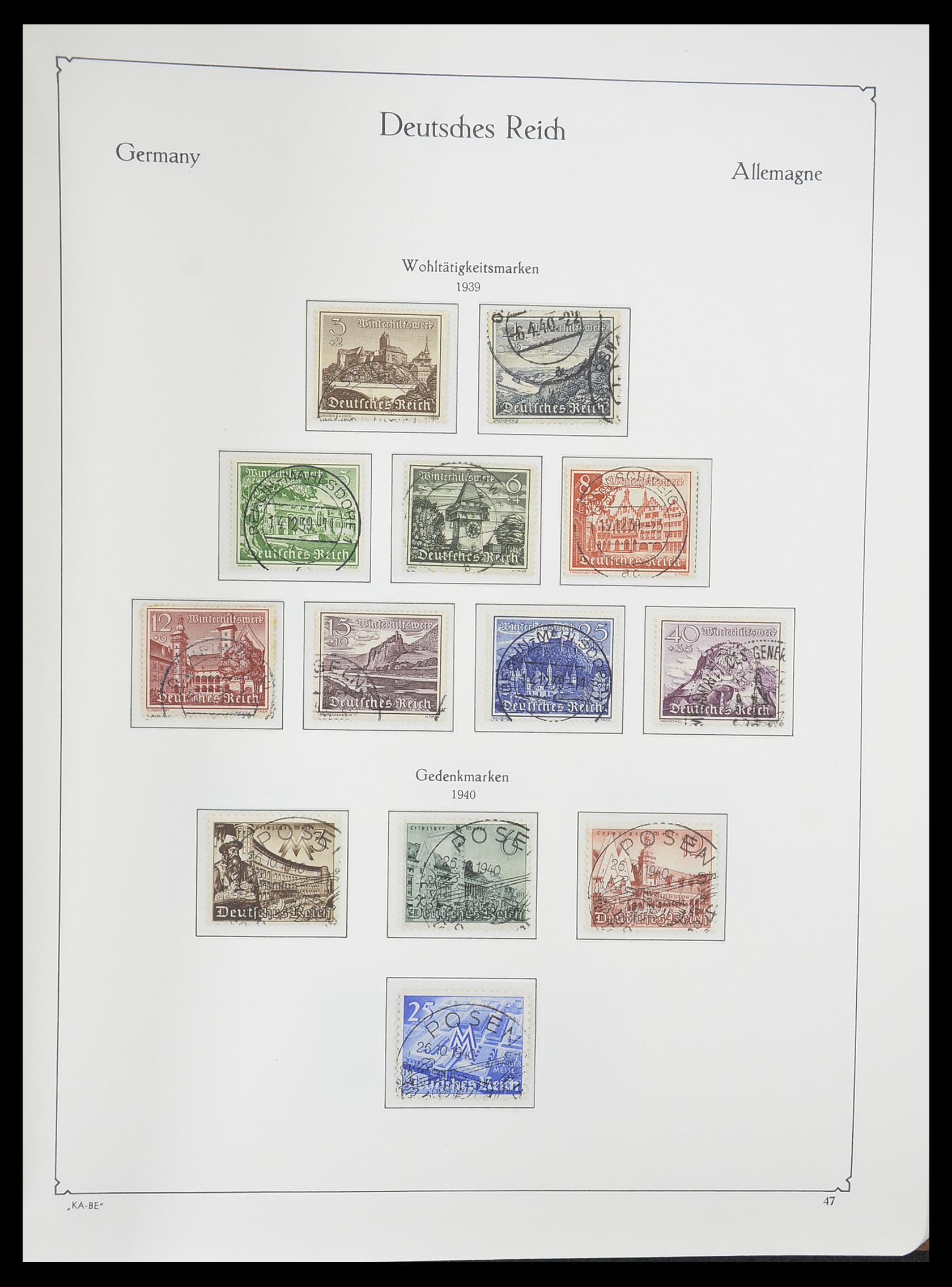 33358 054 - Stamp collection 33358 German Reich 1933-1945.