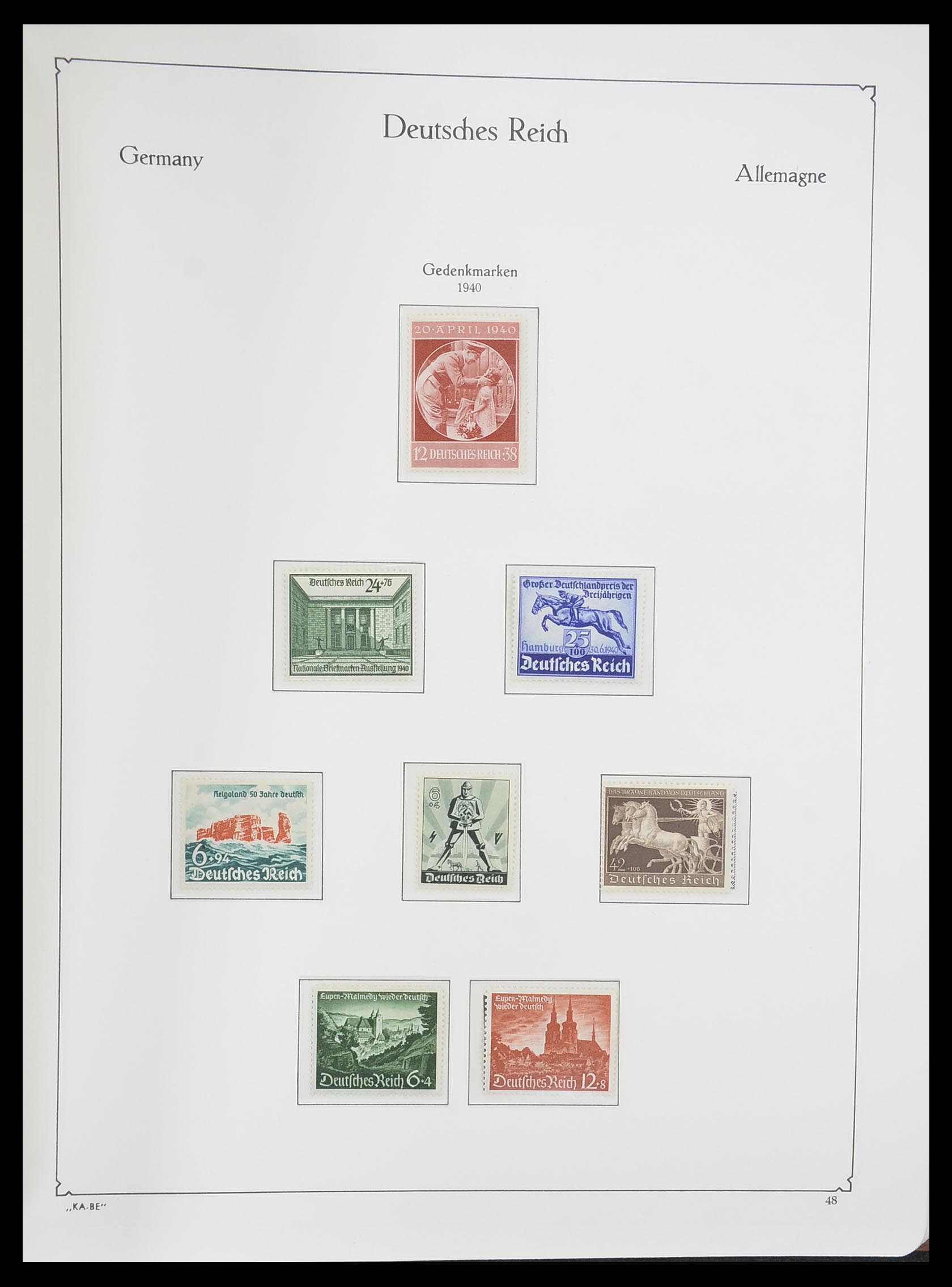 33358 055 - Stamp collection 33358 German Reich 1933-1945.