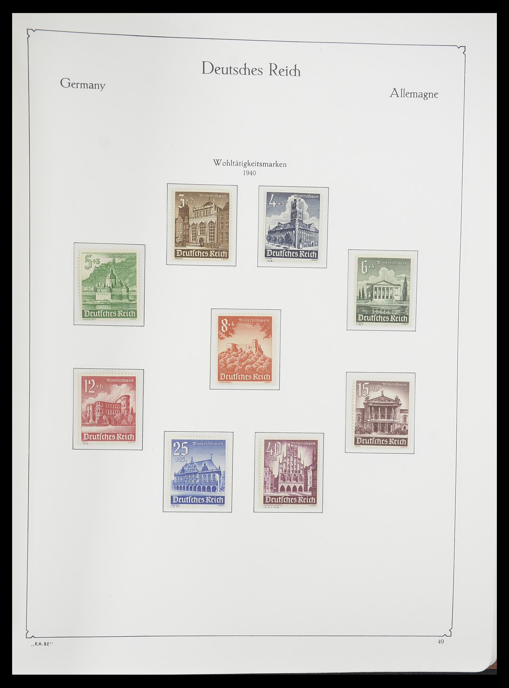 33358 057 - Stamp collection 33358 German Reich 1933-1945.
