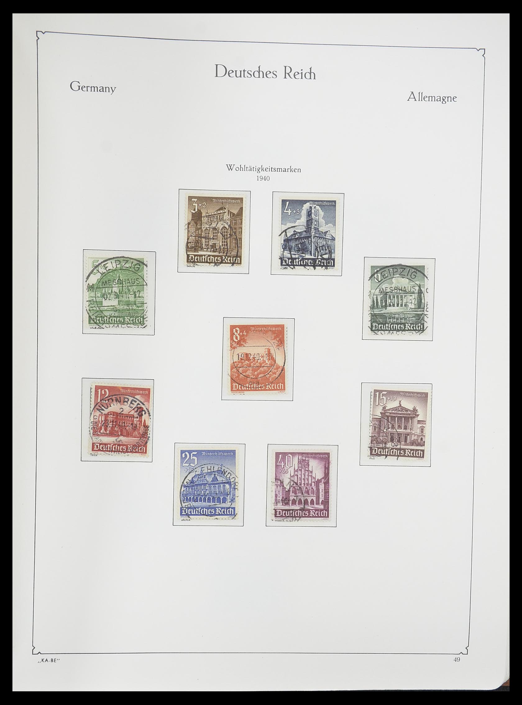 33358 058 - Postzegelverzameling 33358 Duitse Rijk 1933-1945.