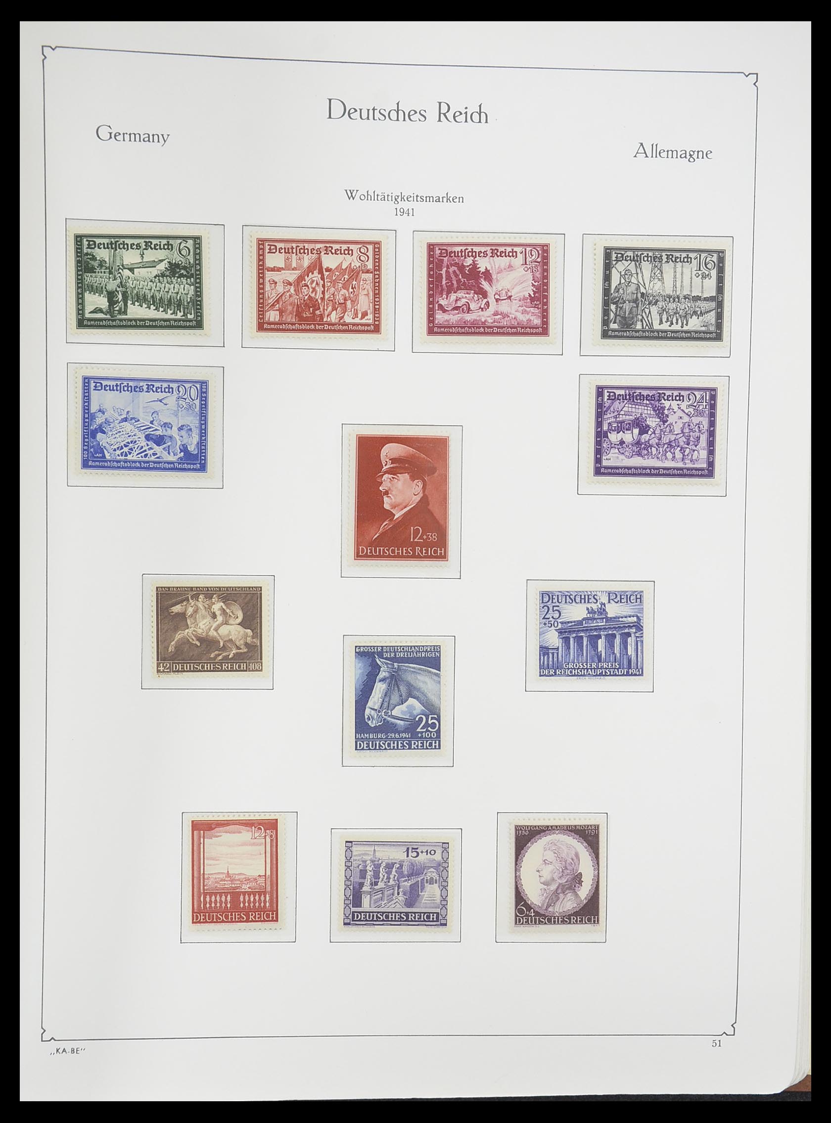 33358 061 - Postzegelverzameling 33358 Duitse Rijk 1933-1945.