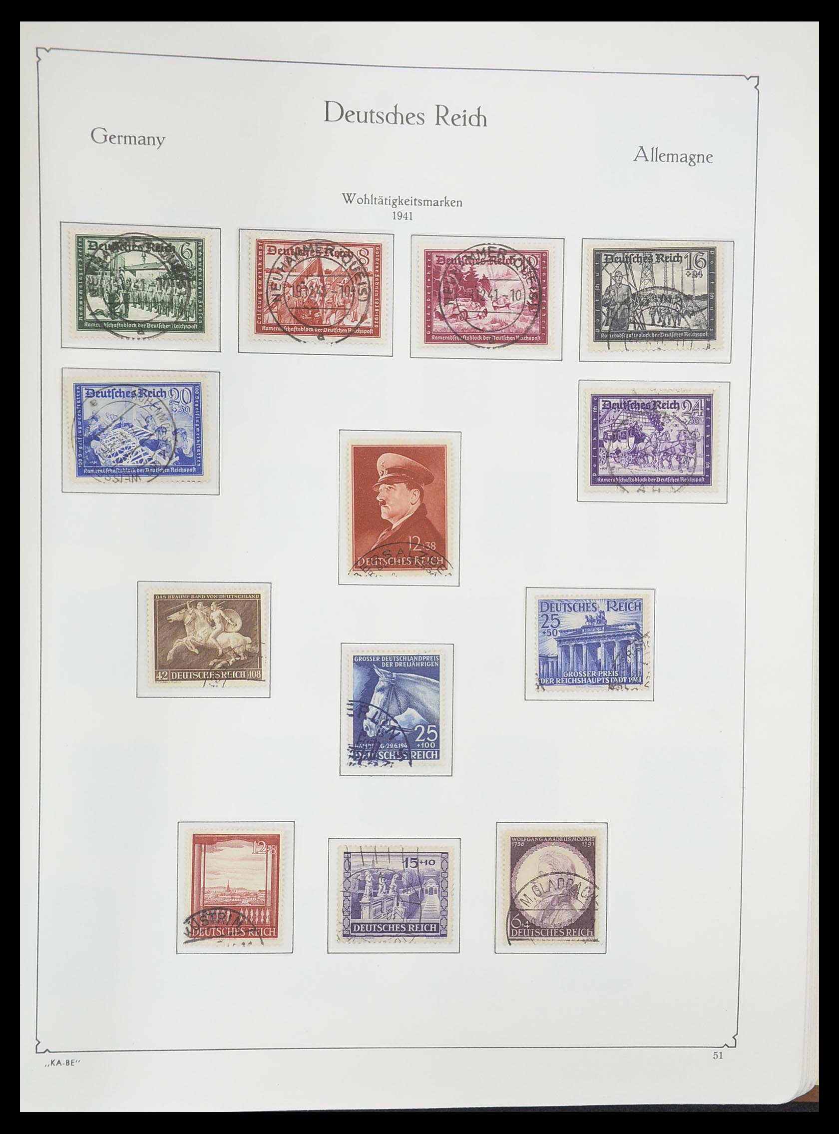 33358 062 - Postzegelverzameling 33358 Duitse Rijk 1933-1945.