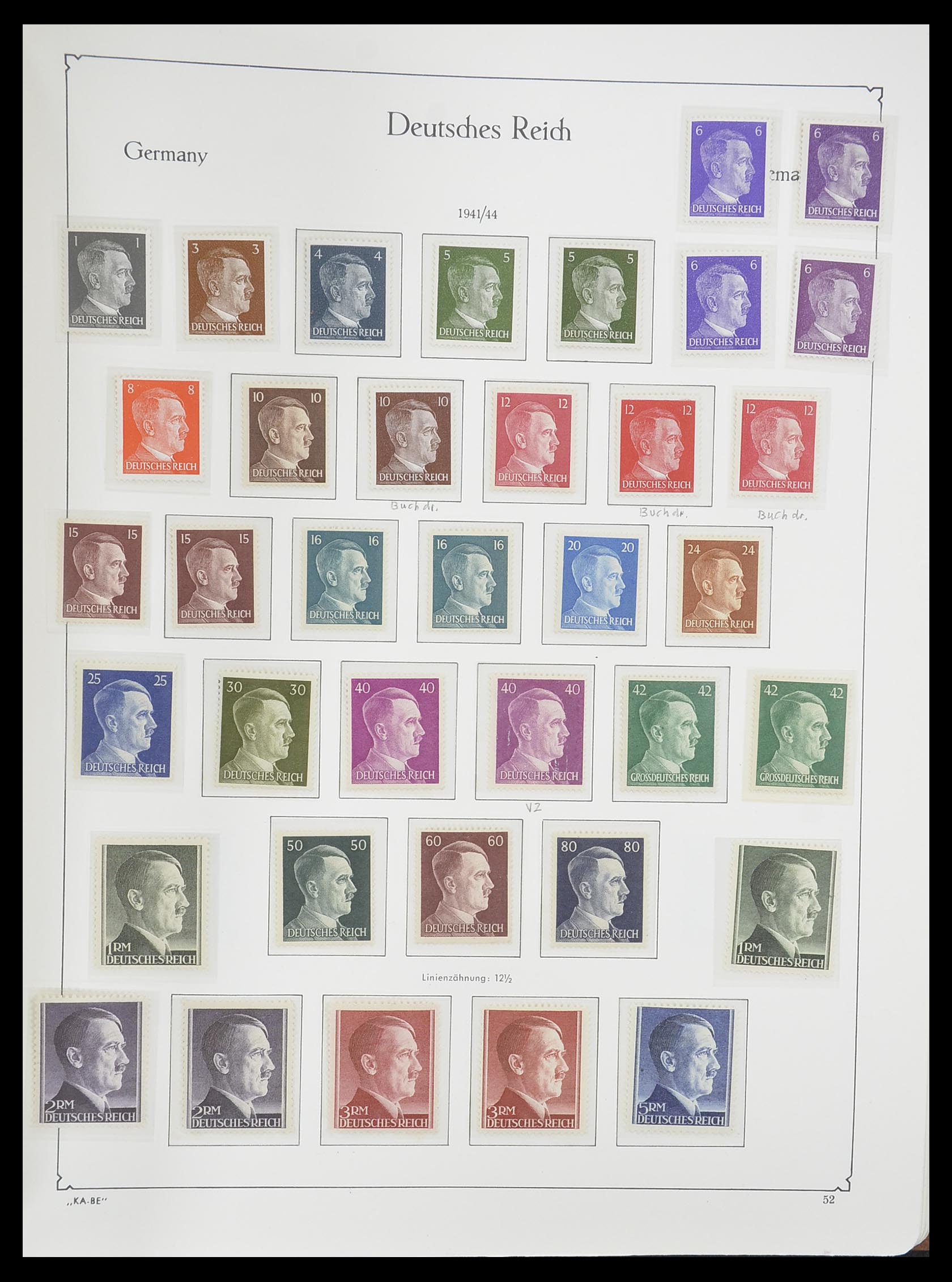 33358 063 - Postzegelverzameling 33358 Duitse Rijk 1933-1945.
