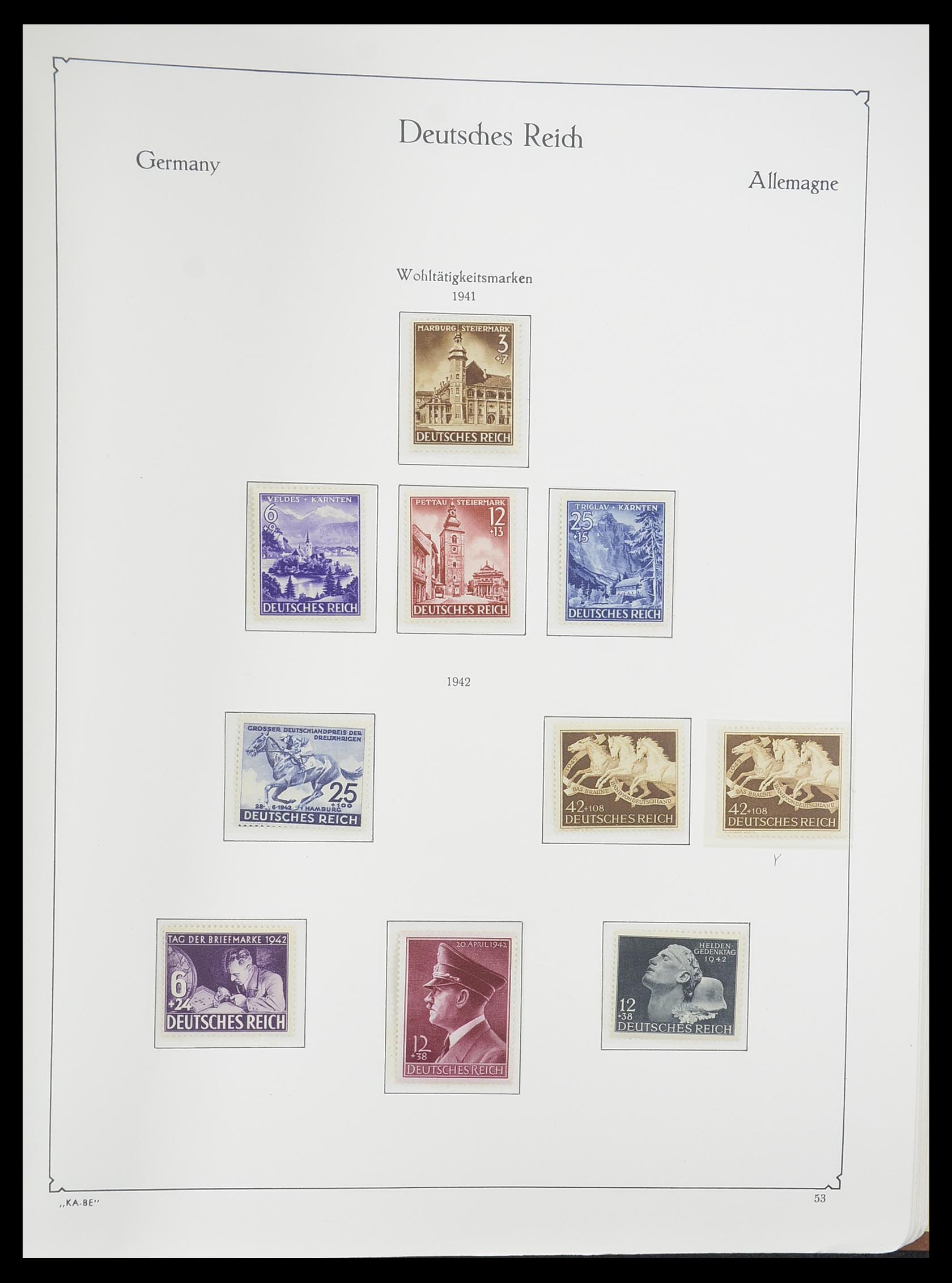 33358 065 - Stamp collection 33358 German Reich 1933-1945.