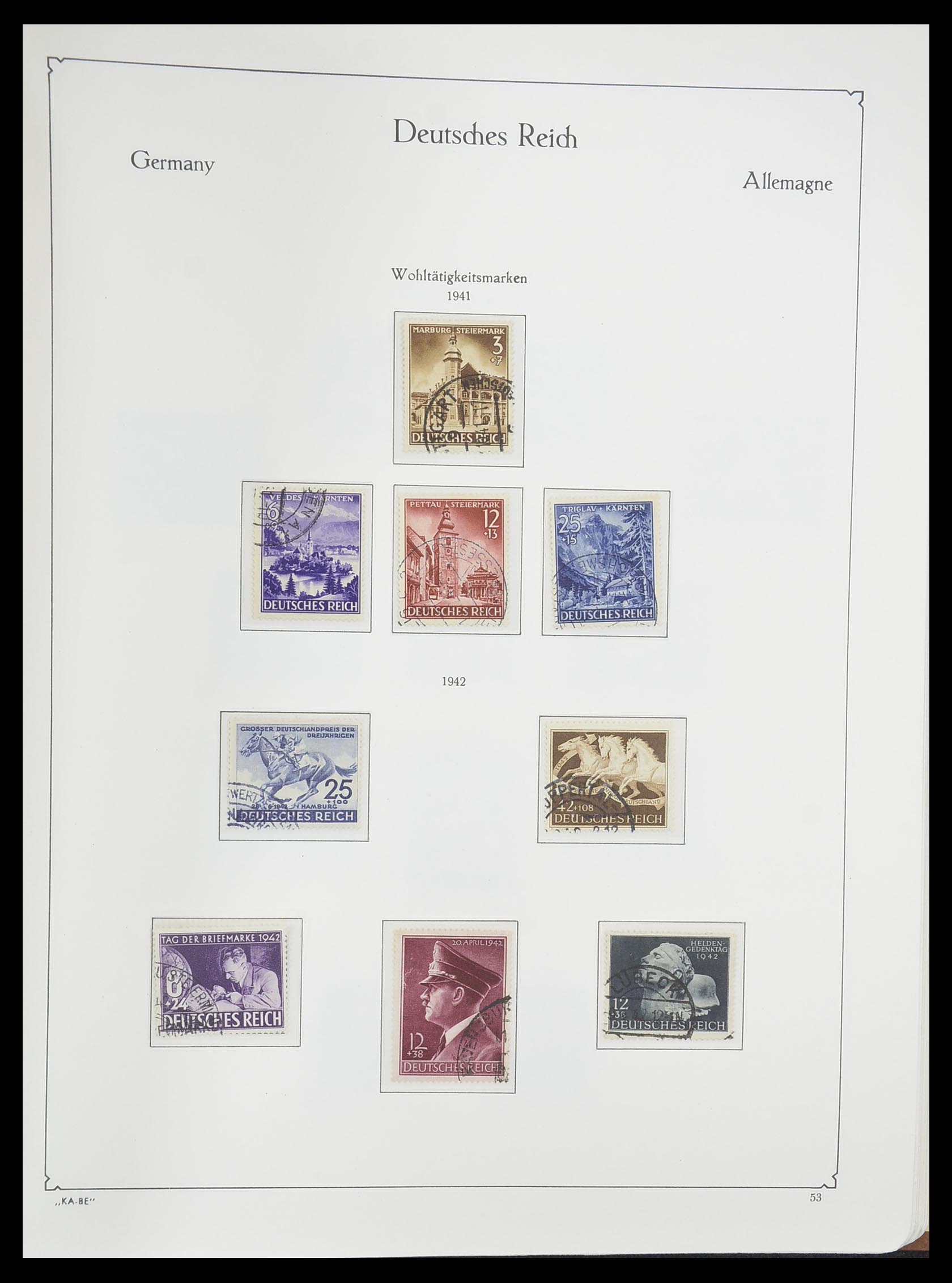 33358 066 - Postzegelverzameling 33358 Duitse Rijk 1933-1945.