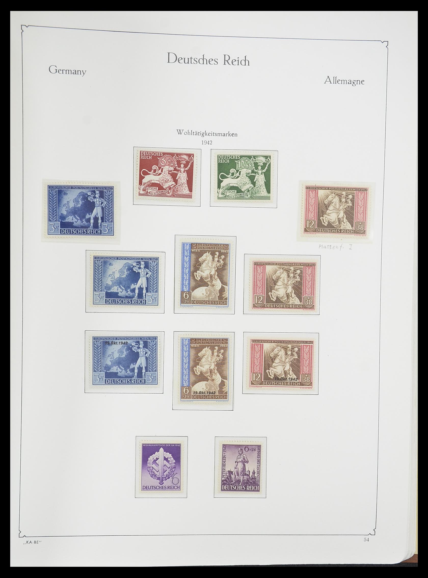33358 067 - Stamp collection 33358 German Reich 1933-1945.