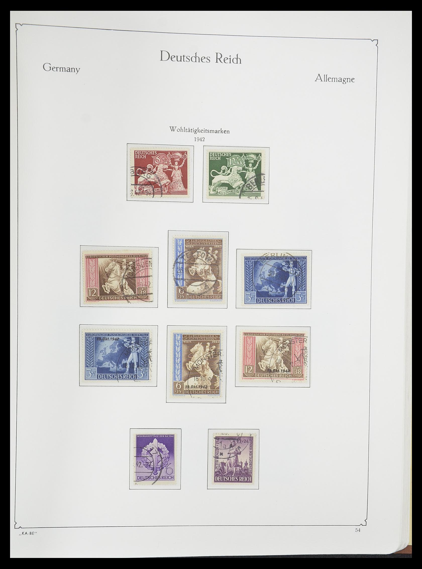 33358 068 - Stamp collection 33358 German Reich 1933-1945.