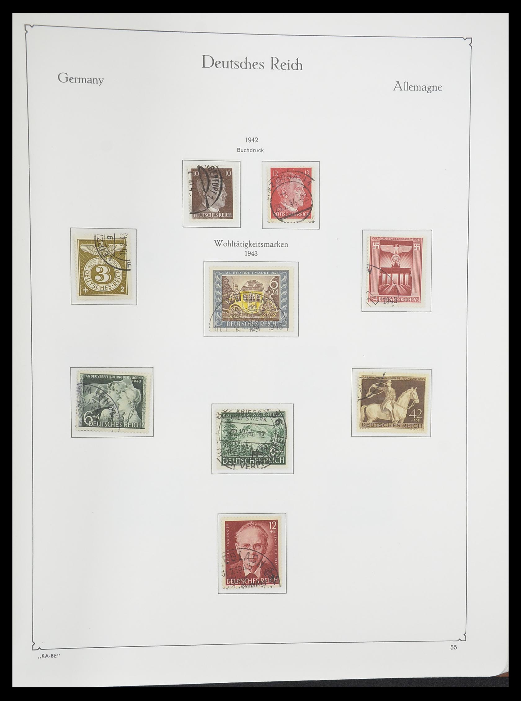 33358 070 - Postzegelverzameling 33358 Duitse Rijk 1933-1945.