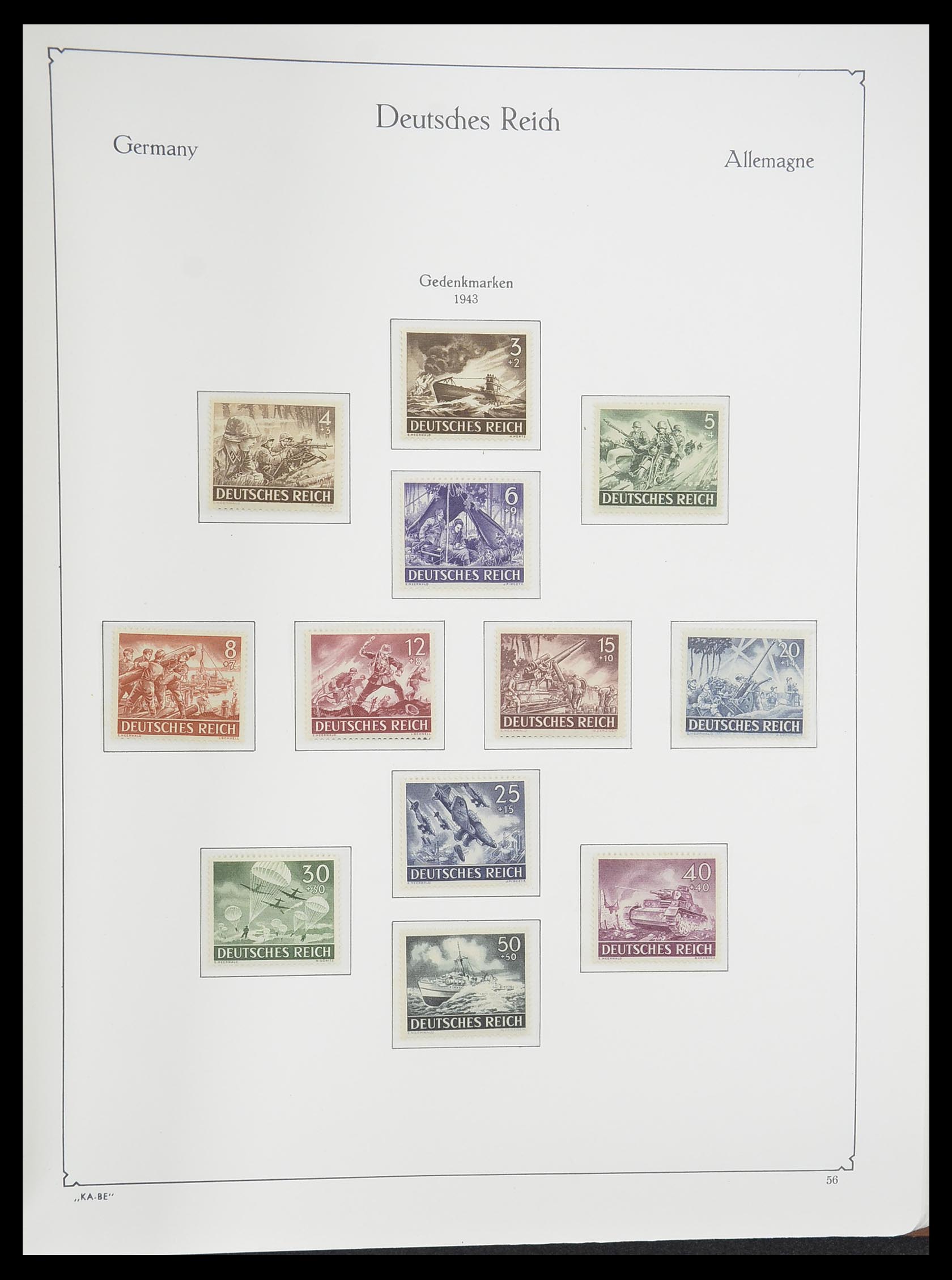 33358 071 - Postzegelverzameling 33358 Duitse Rijk 1933-1945.